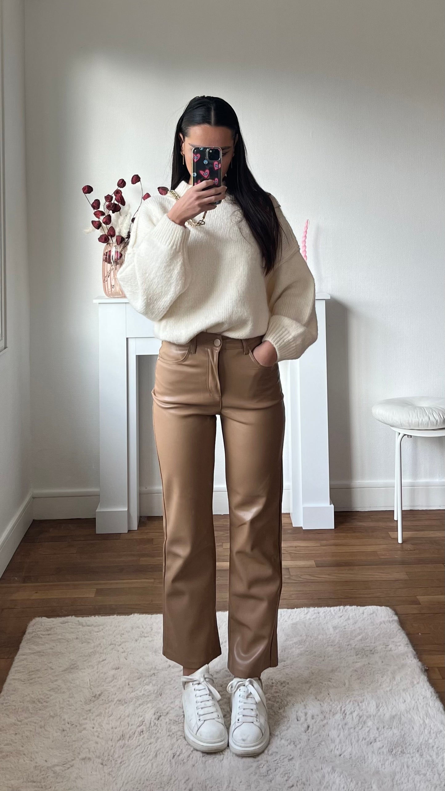 Pantalon simili cuir LUCKY GIRL