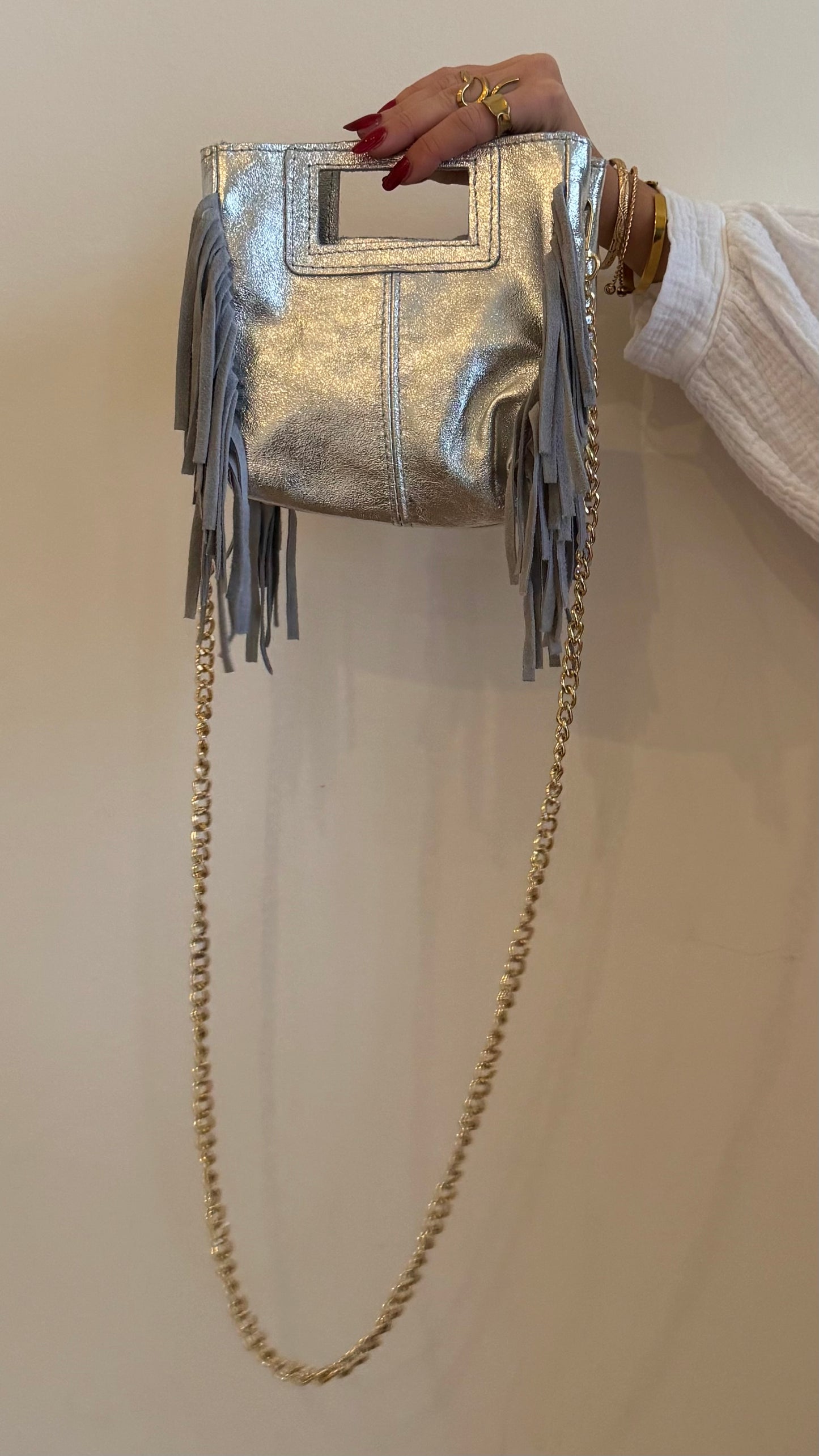 Sac à main AURA Argent🇮🇹