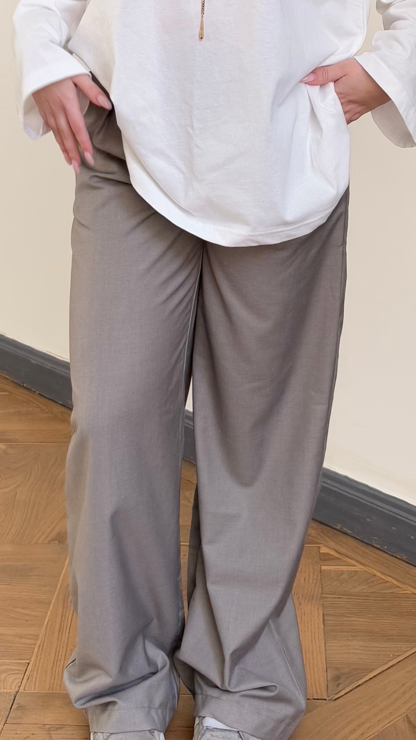 Pantalon tailleur LEV Taupe