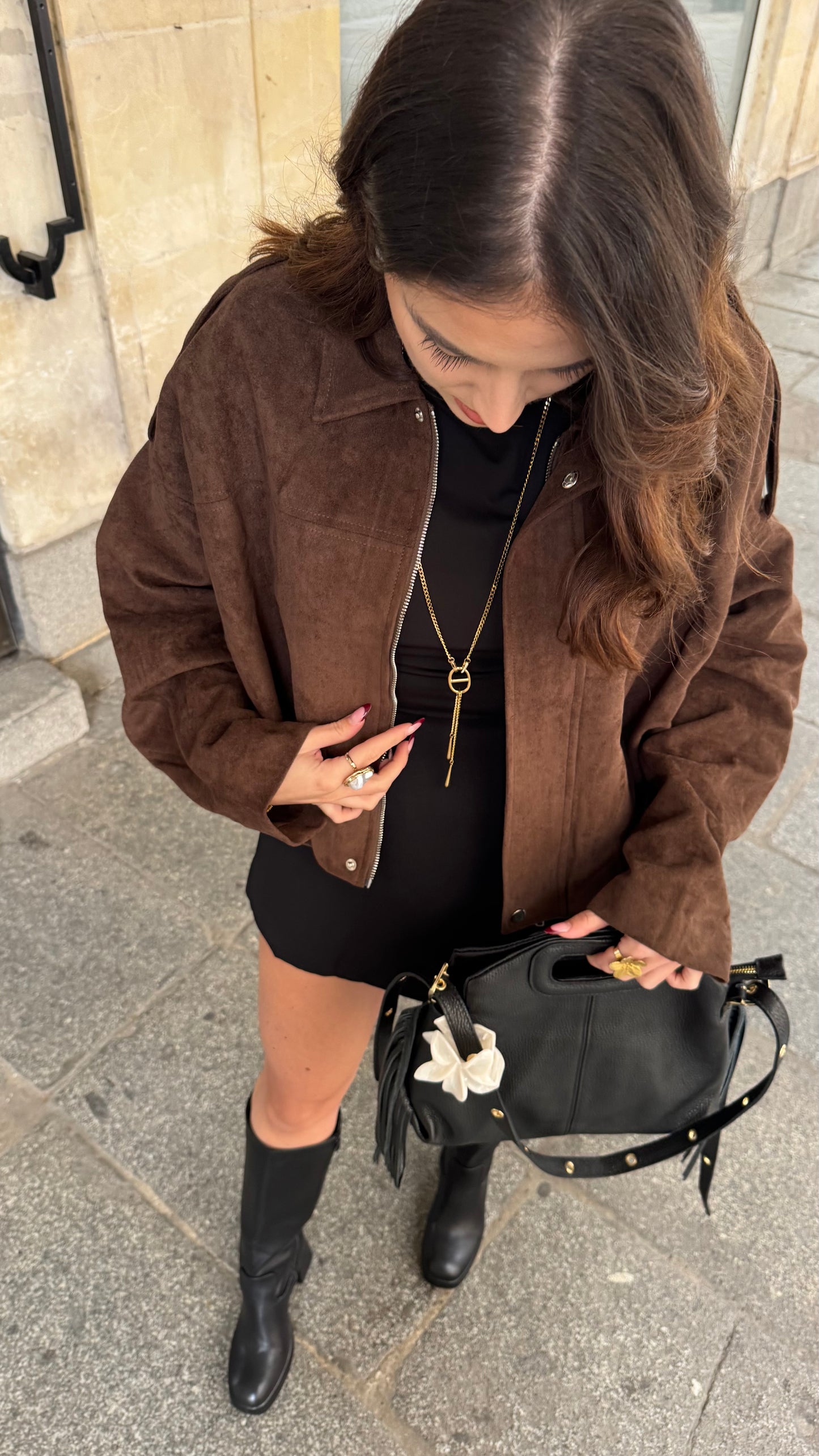 Sac NOOR cuir grainé Noir 🇮🇹