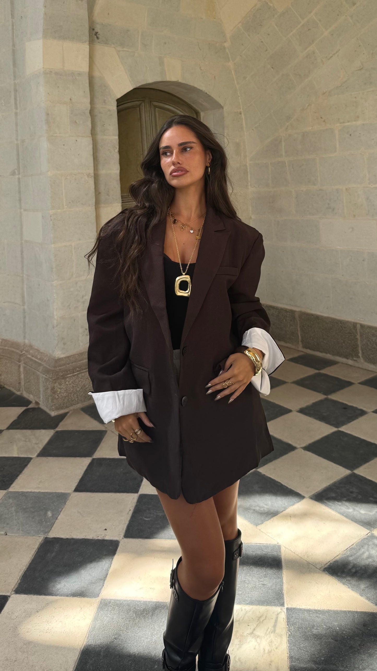 Blazer SELENA Marron