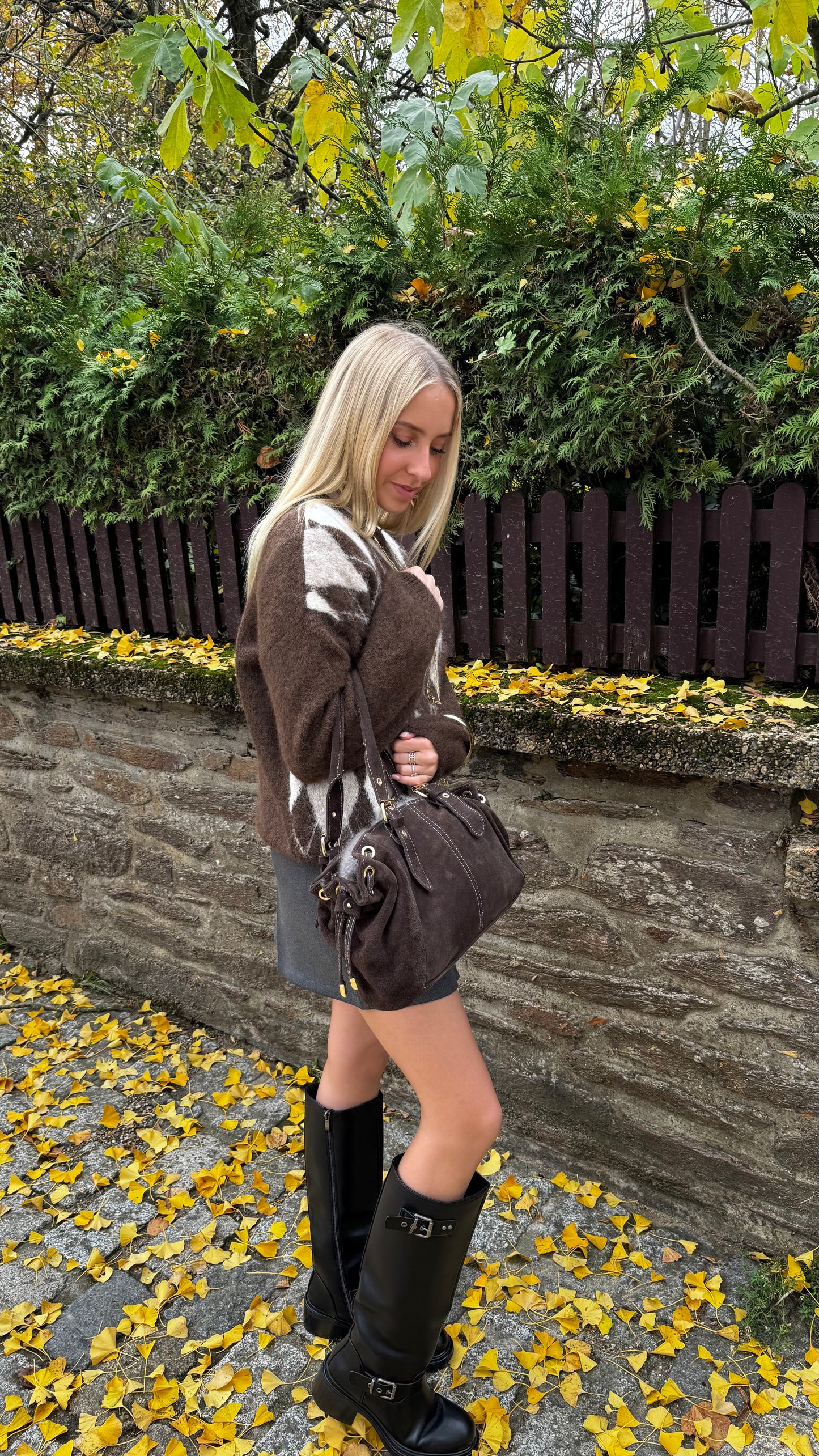 Pull LOSANGE marron🇮🇹