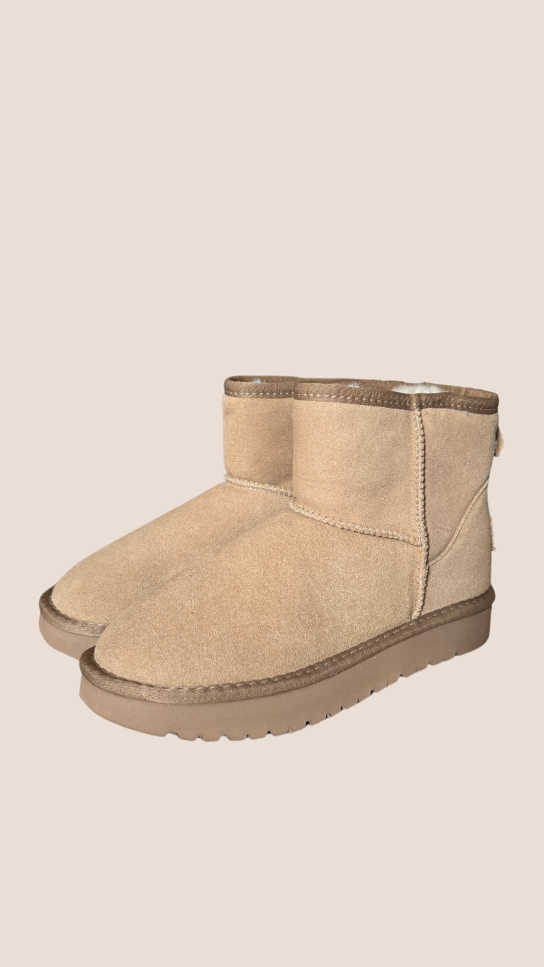Boots cuir MAHONE Beige