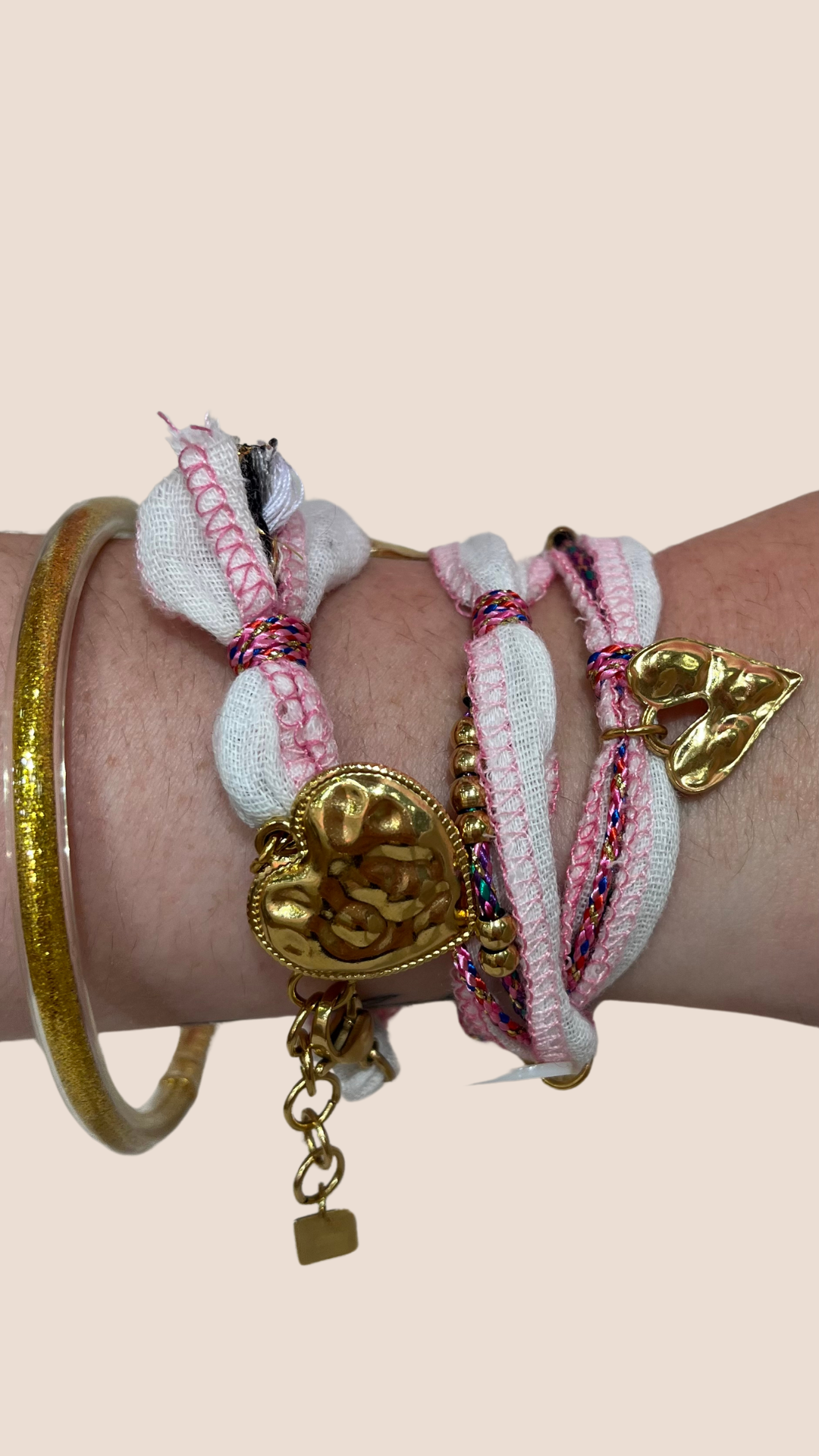 Bracelet 2en1 ROSE PÂLE