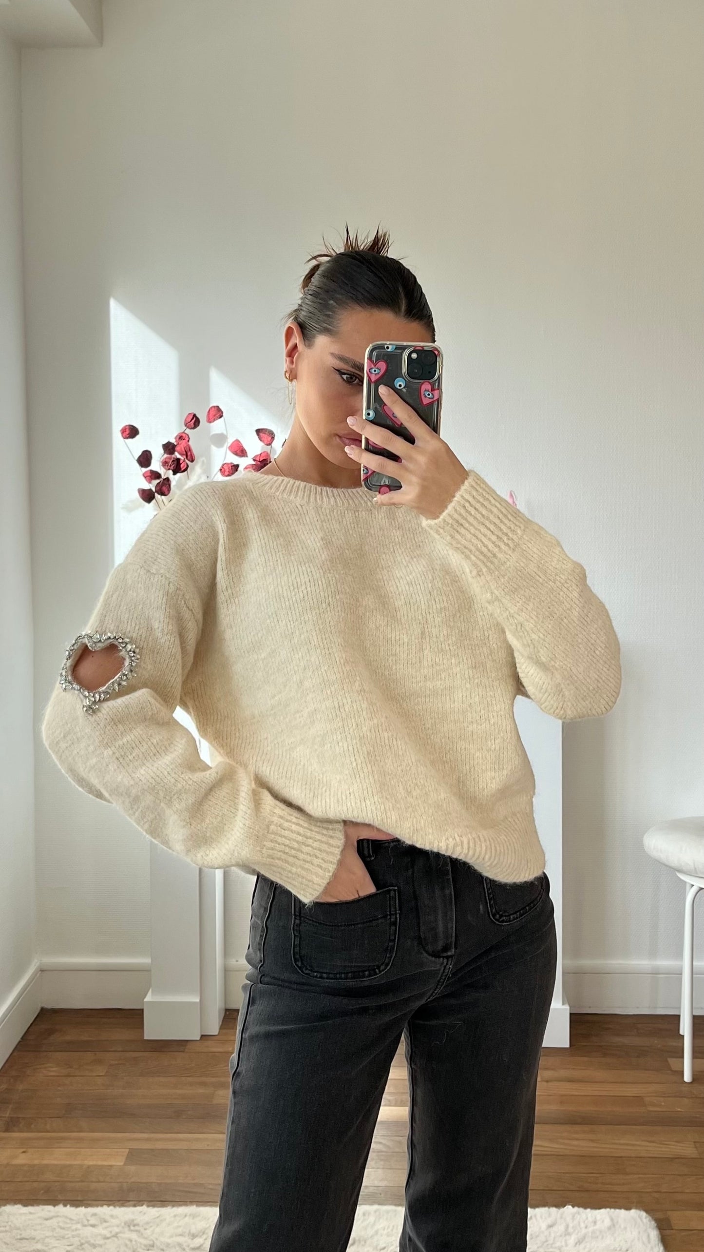 Pull AMOUR Beige