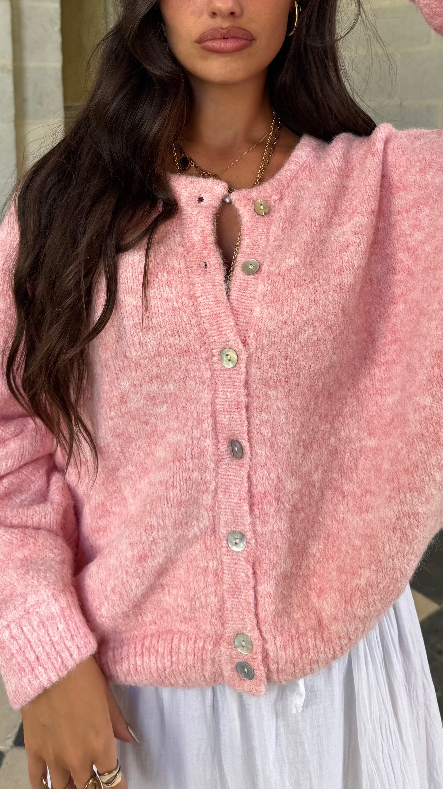 Cardigan DRAM Rose clair