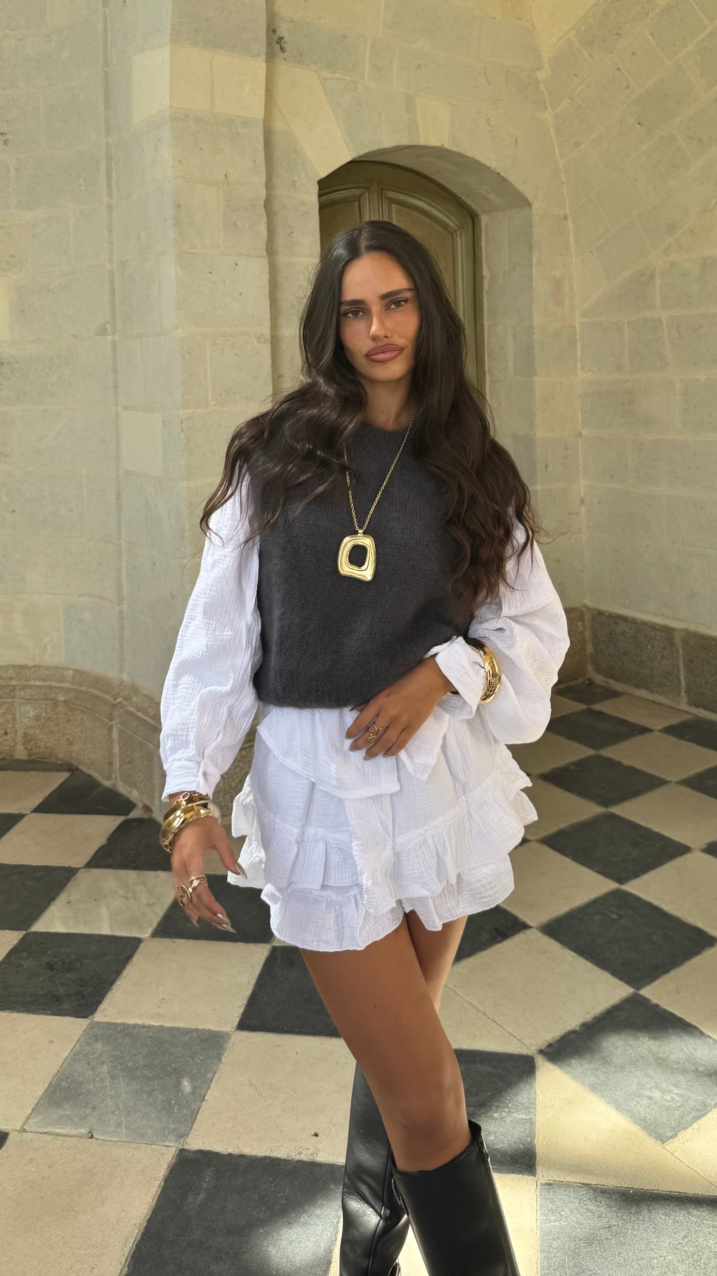 Pull ANGORA Gris