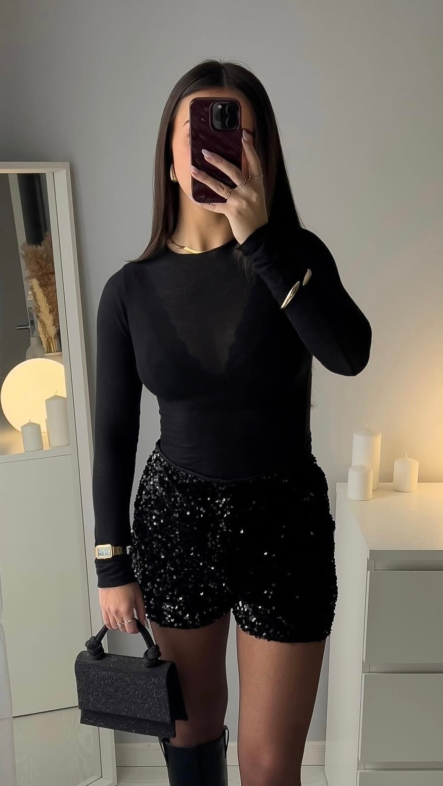 Top CLEAN GIRL noir 🇮🇹