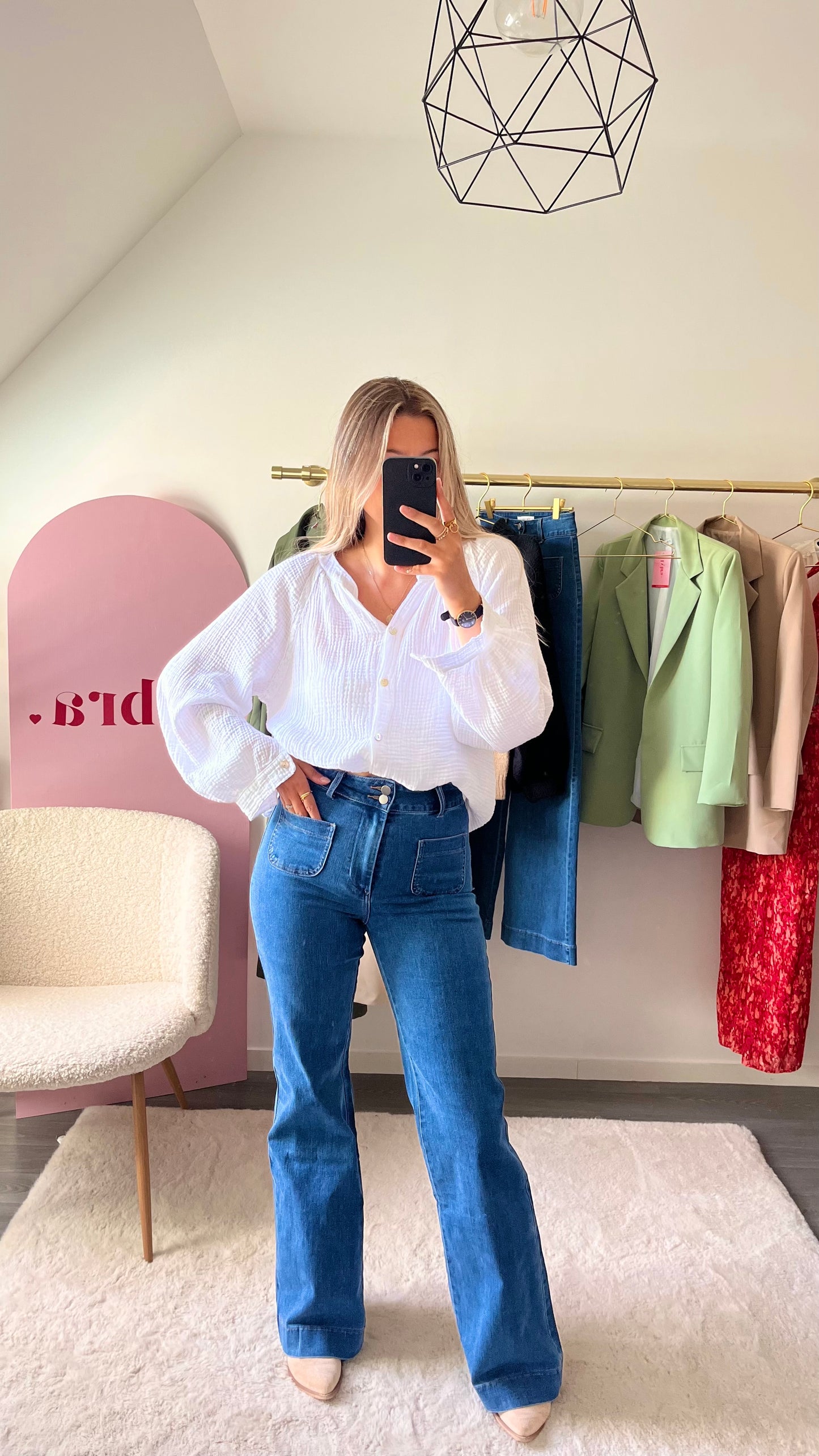 Jean GIRLFRIEND Bleu Foncé