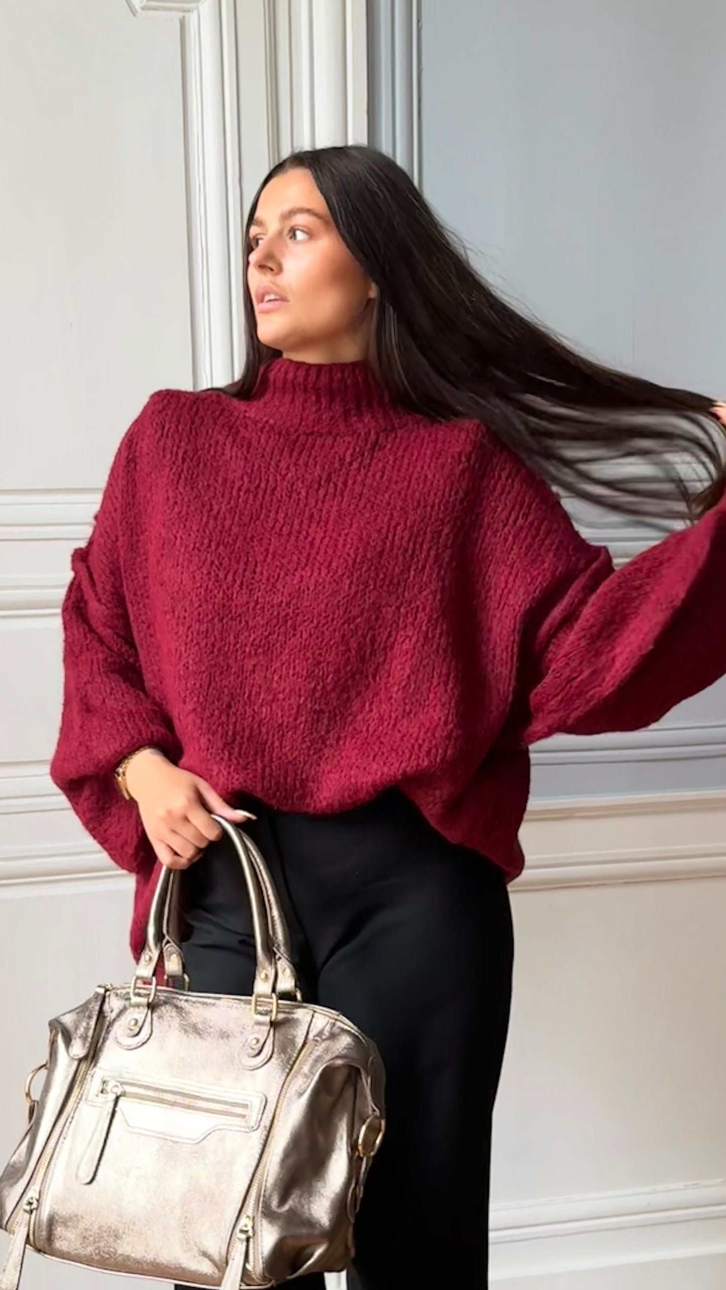 Pull MALMÖ Bordeaux 🇮🇹