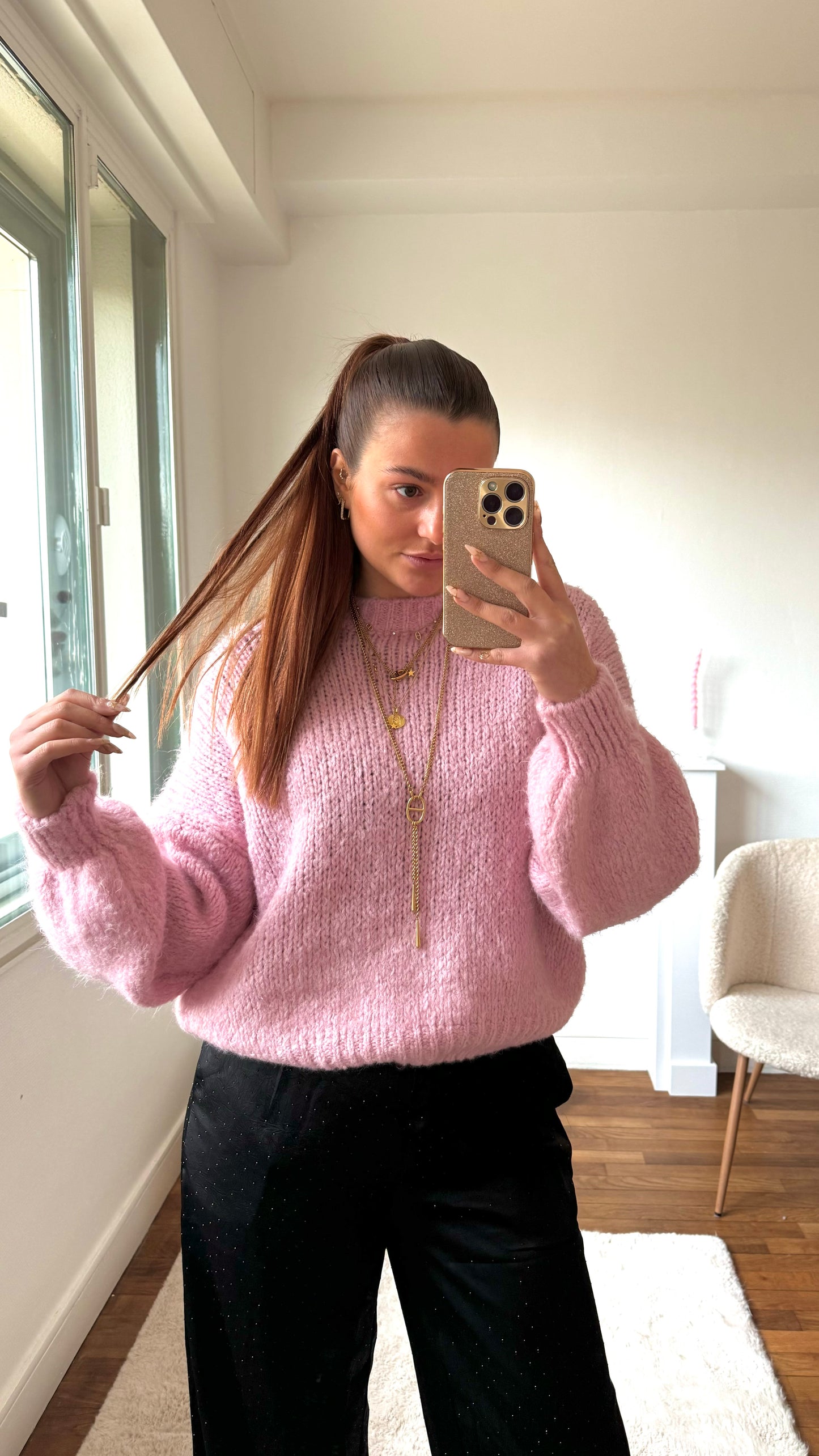 Pull MACHA Rose 🇮🇹