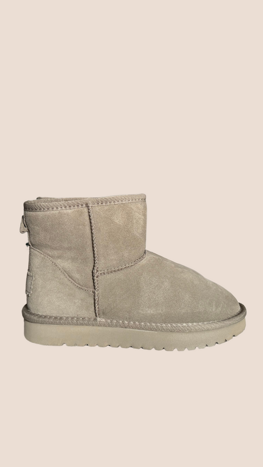 Boots cuir MAHONE Taupe