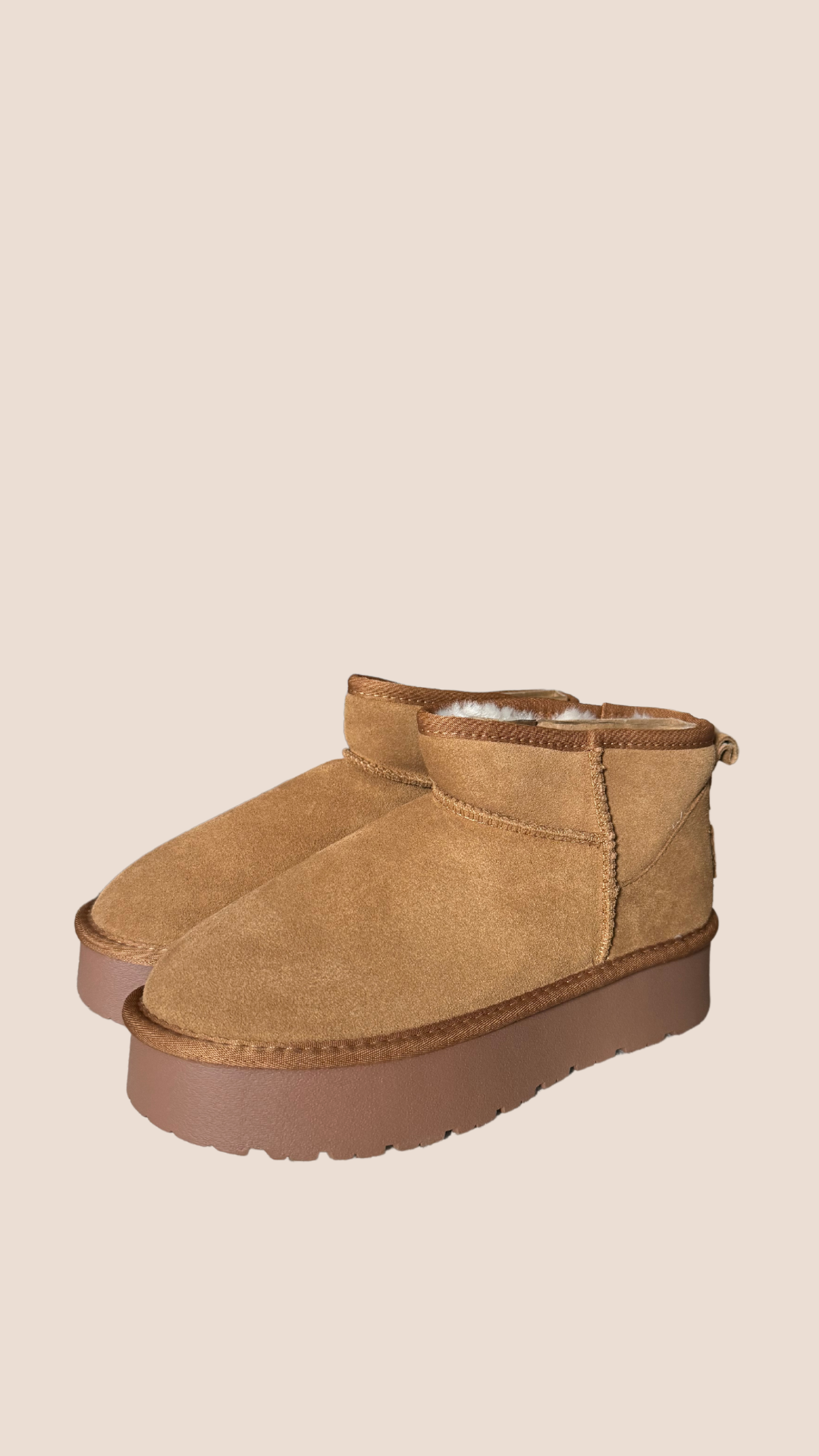 Boots cuir MAHONE Camel