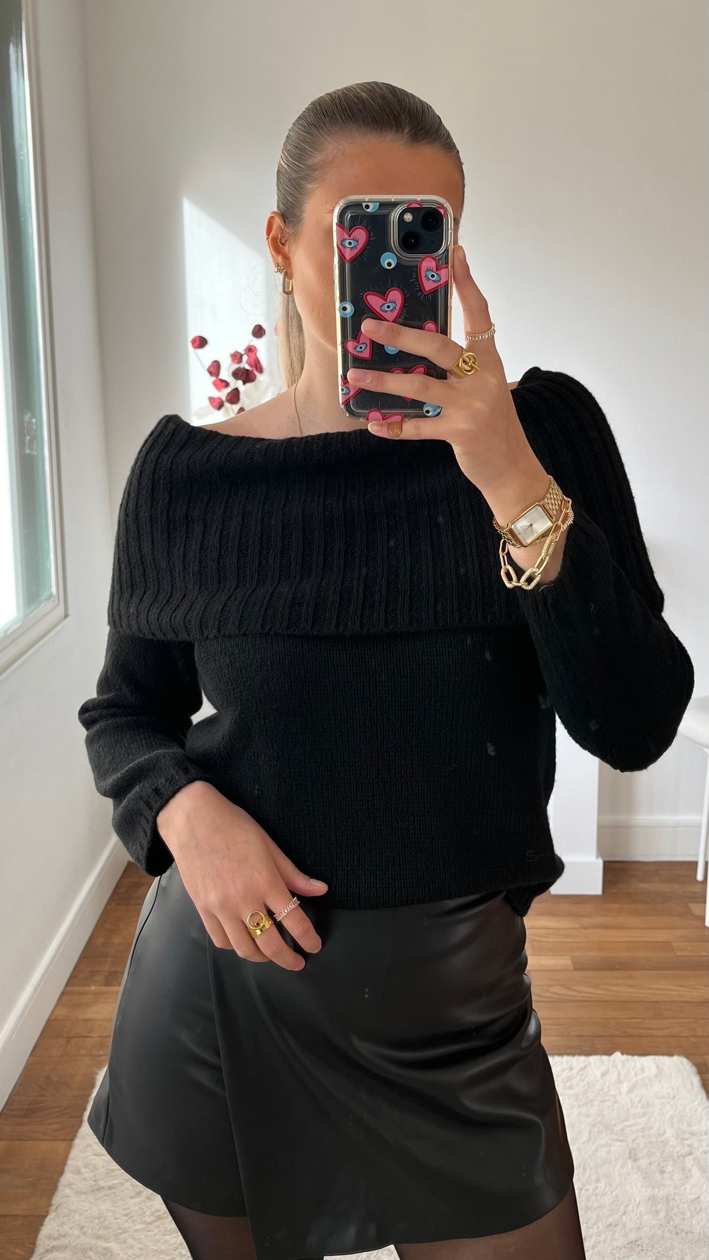 Jupe short STELLA Noire