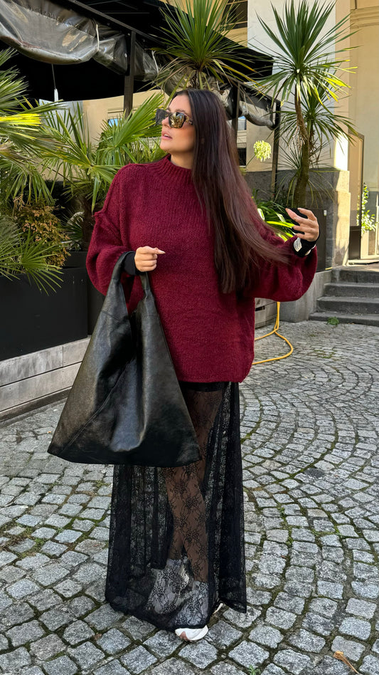 Pull MALMÖ Bordeaux 🇮🇹