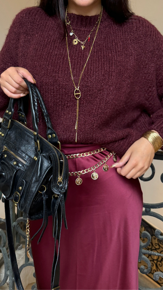 Pull MACHA Bordeaux 🇮🇹