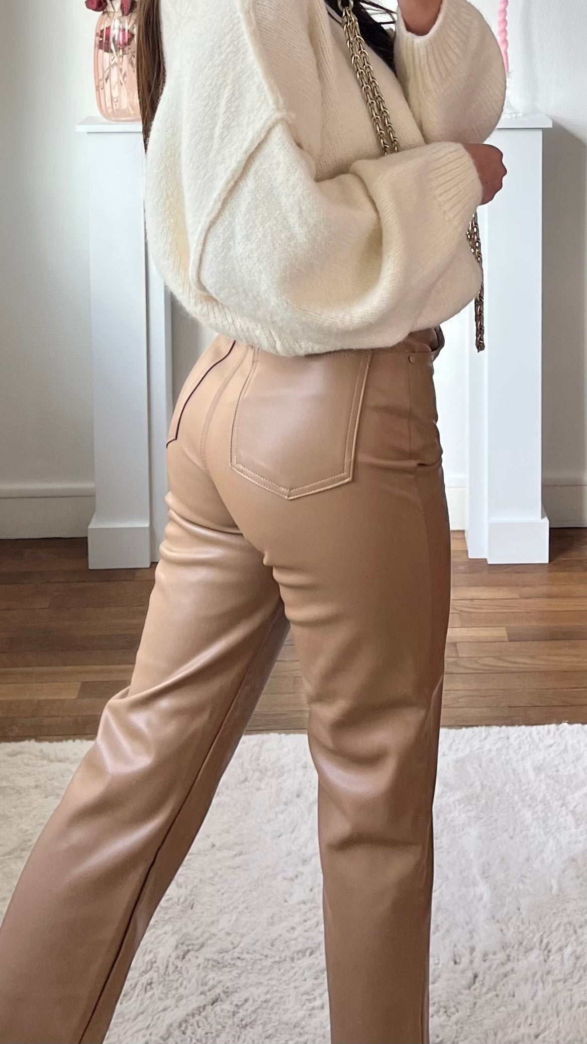Pantalon simili cuir LUCKY GIRL