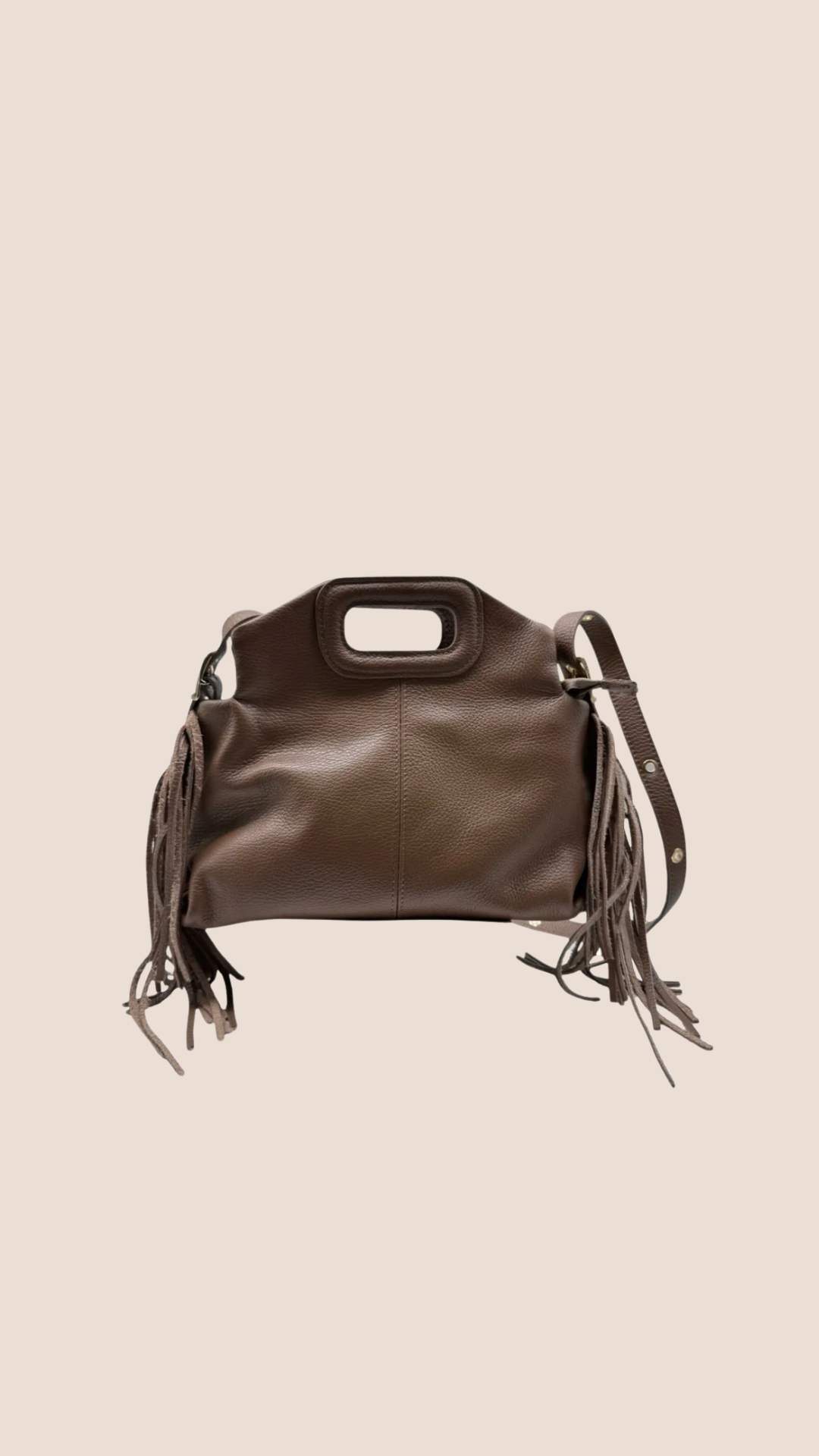 Sac NOOR cuir grainé Taupe 🇮🇹