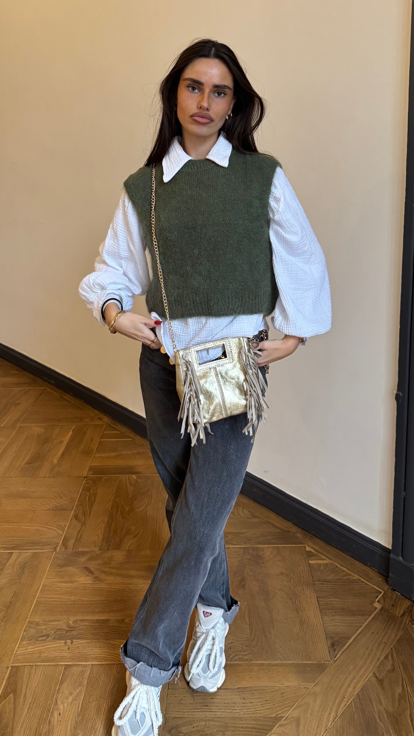 Pull ANGORA Kaki 🇮🇹