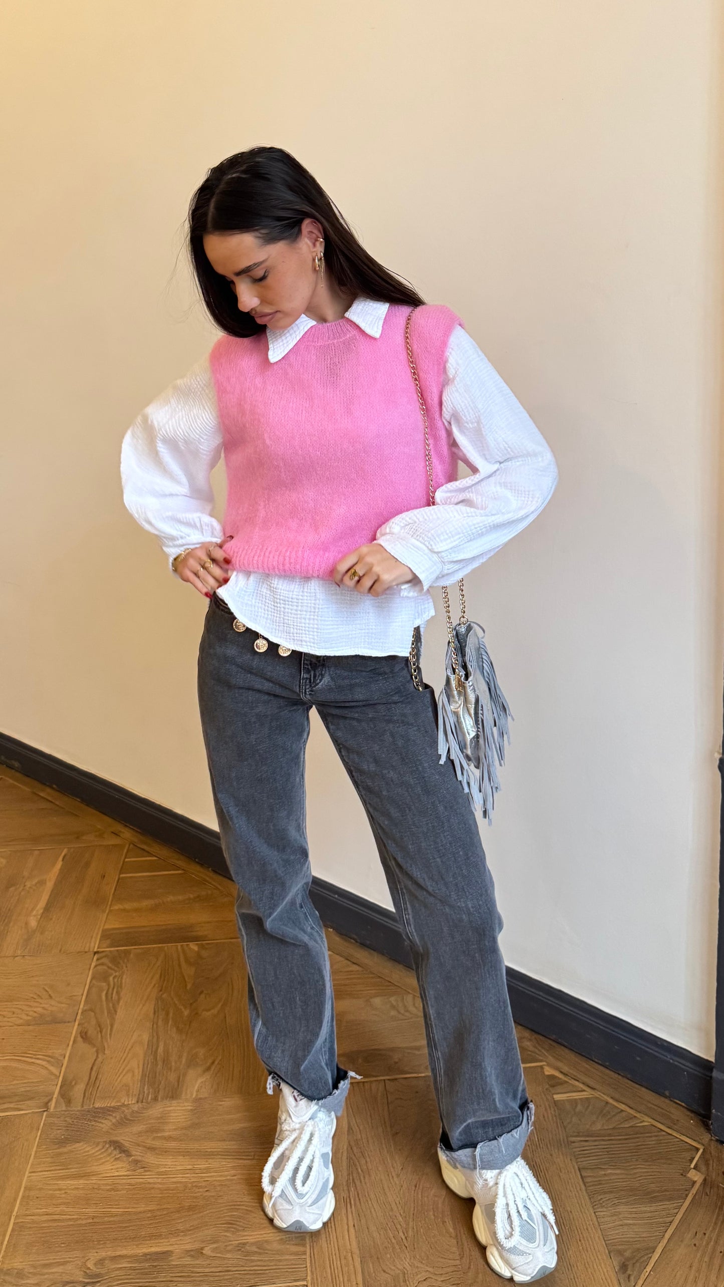 Pull ANGORA Rose 🇮🇹