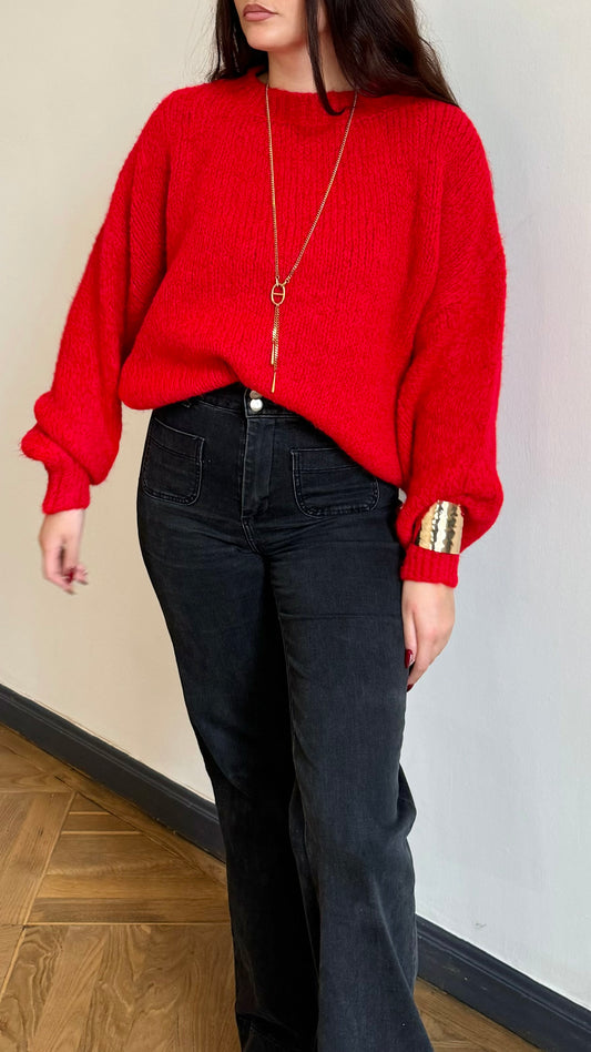 Pull MACHA Rouge 🇮🇹