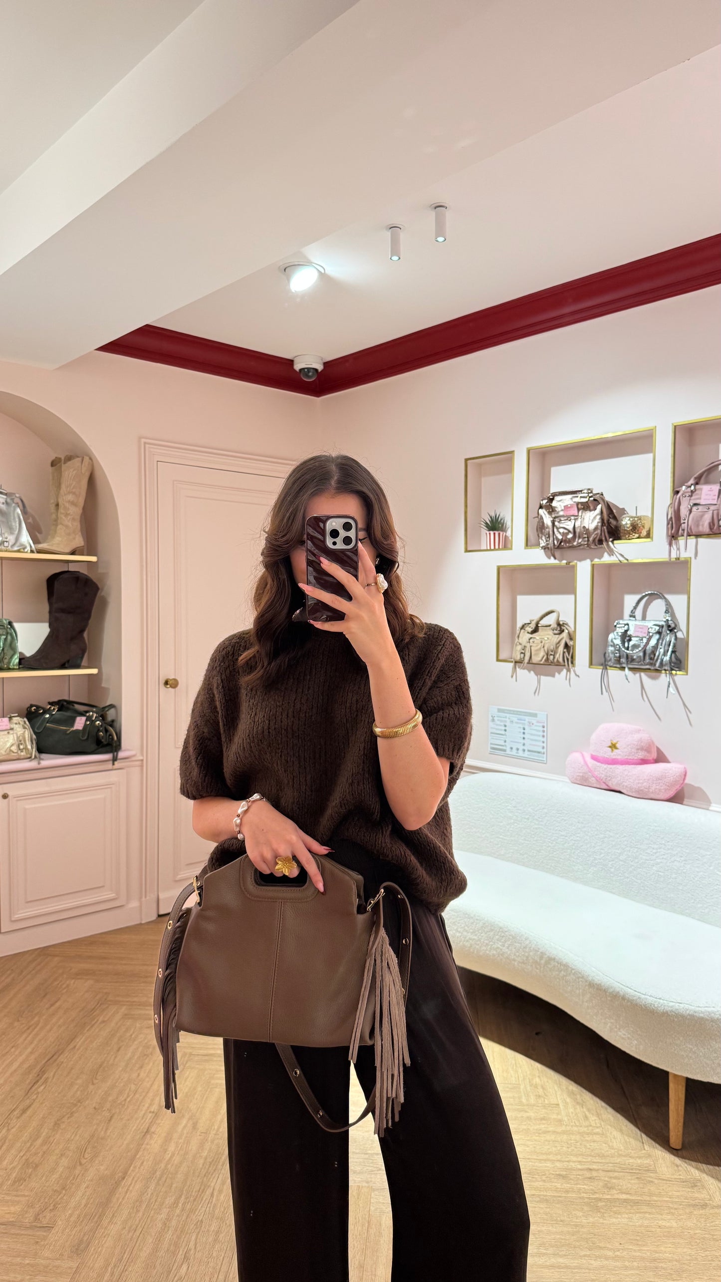 Sac NOOR cuir grainé Taupe 🇮🇹