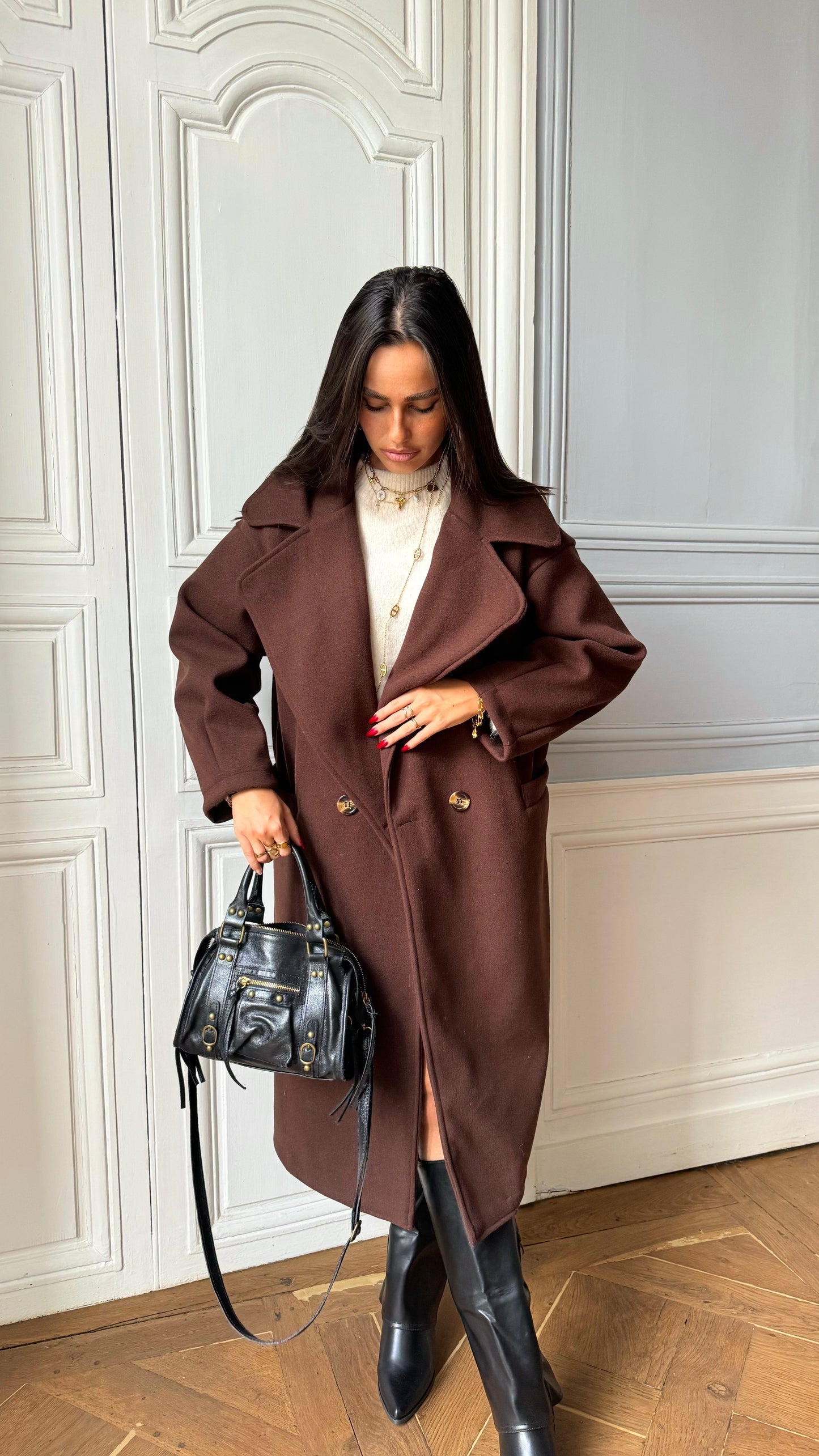 Manteau NORTH Marron 🇫🇷