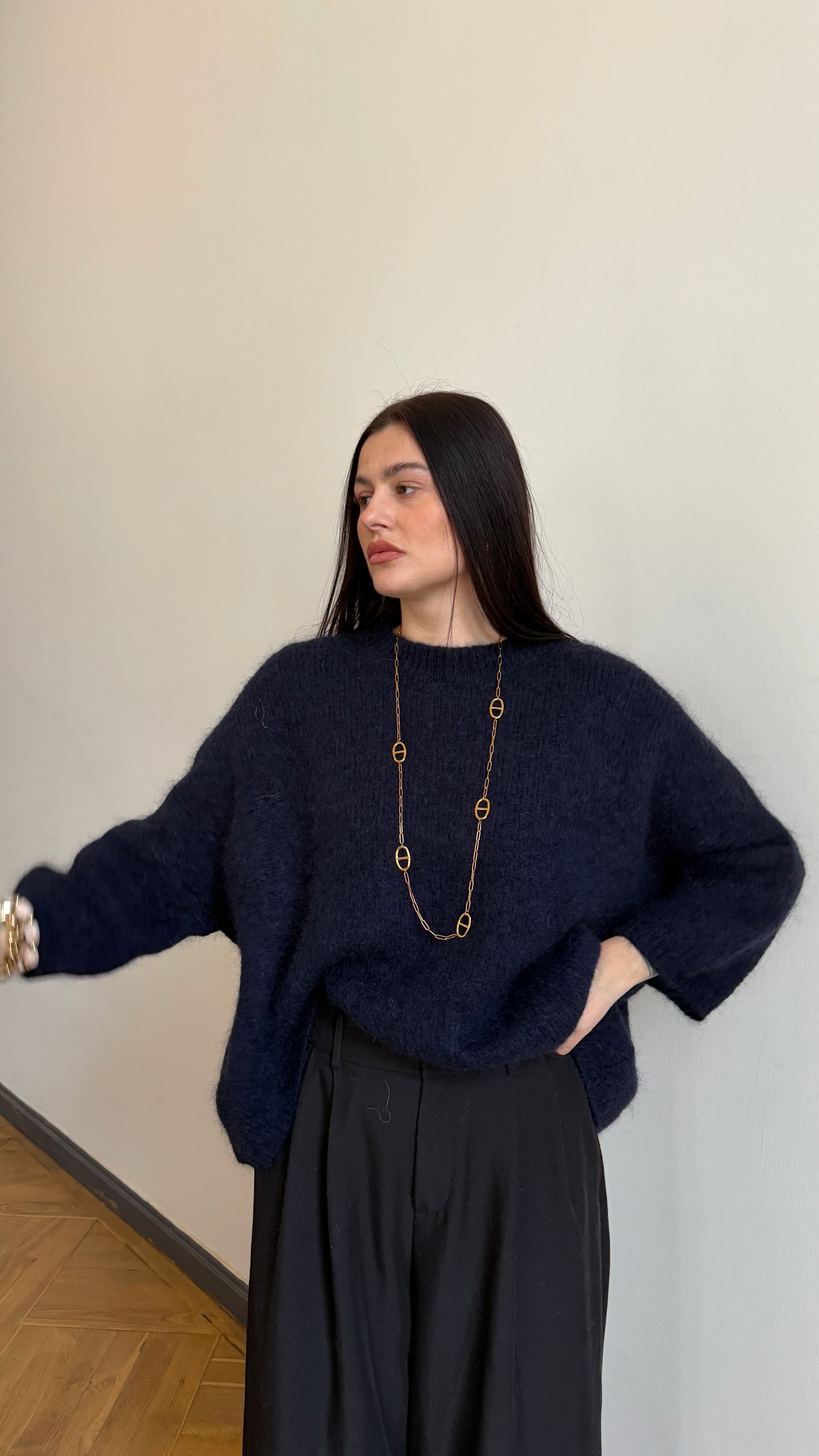 Pull bleu marine AMAIS 🇮🇹