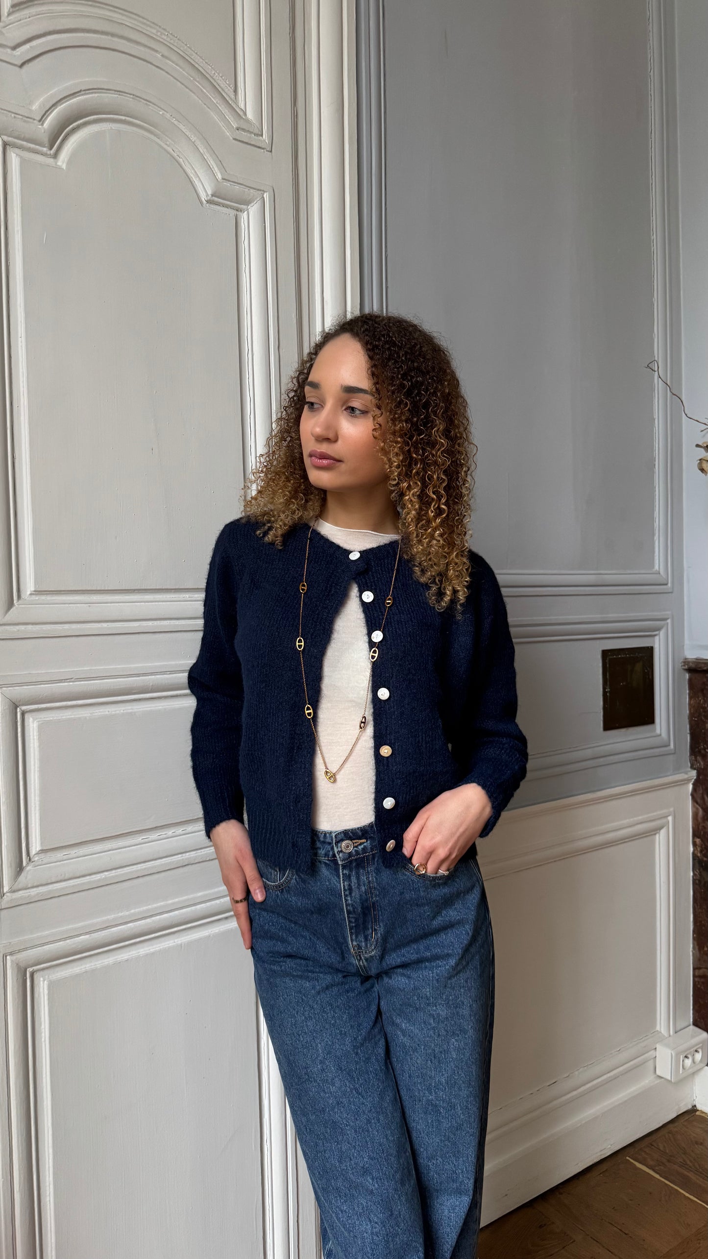 Cardigan DRAM Bleu marine 🇮🇹