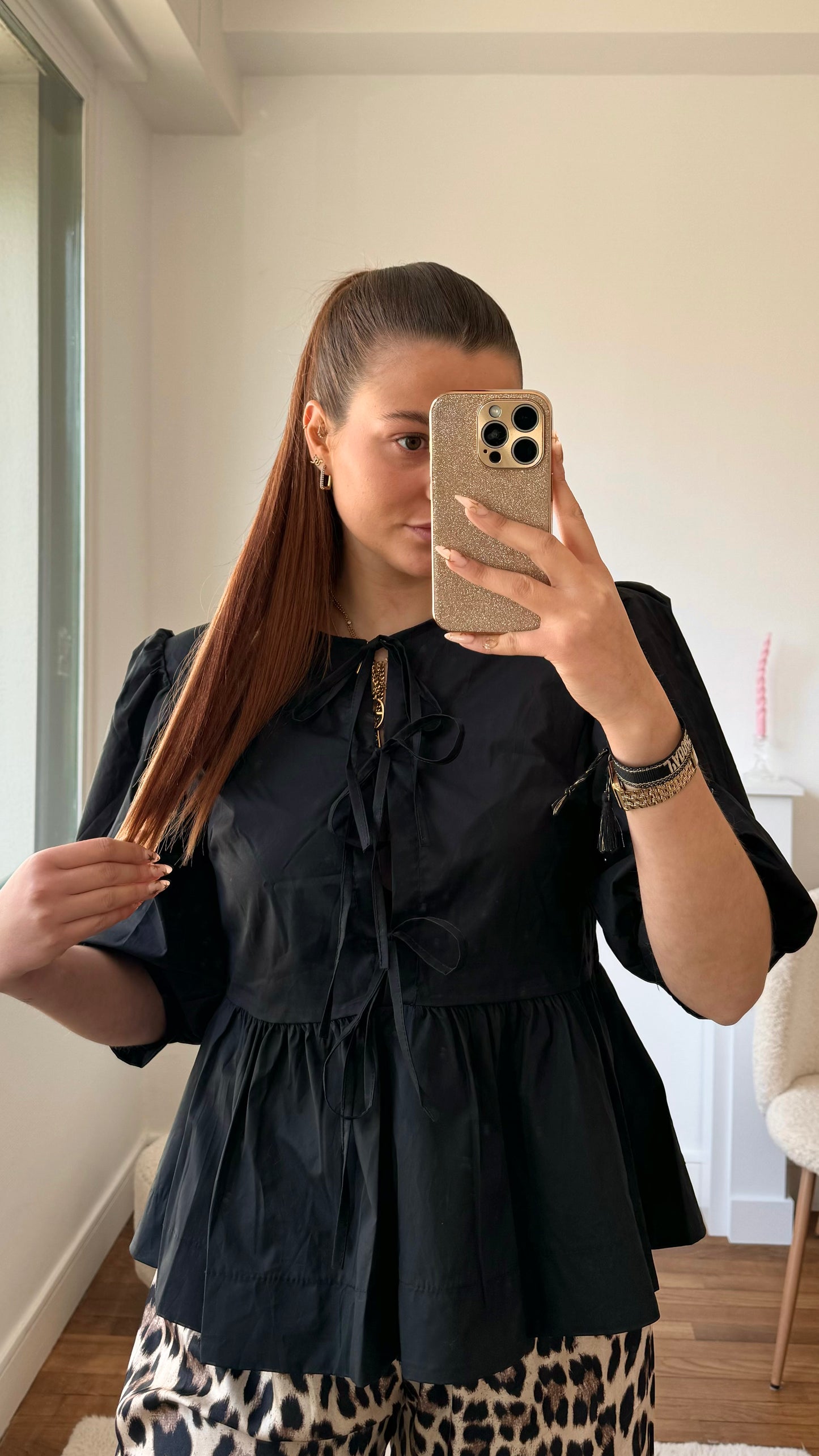 Blouse OLYMPE Noire 🇮🇹