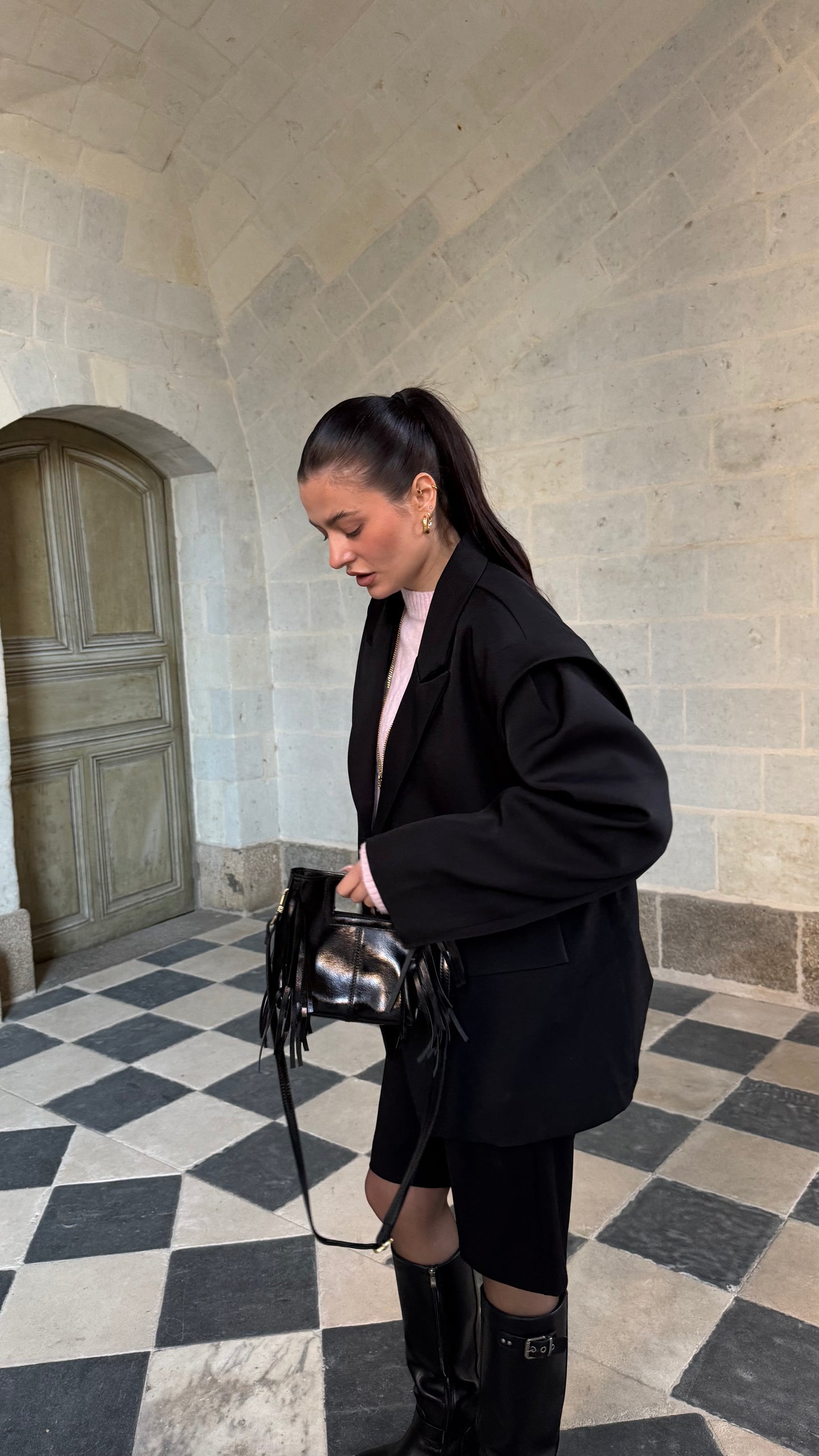 Sac AURA noir métallique 🇮🇹