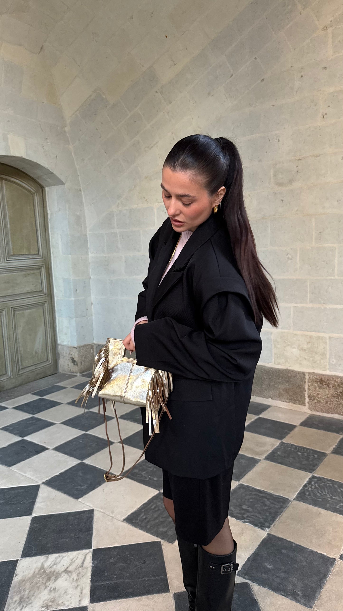 Sac AURA doré métallique 🇮🇹