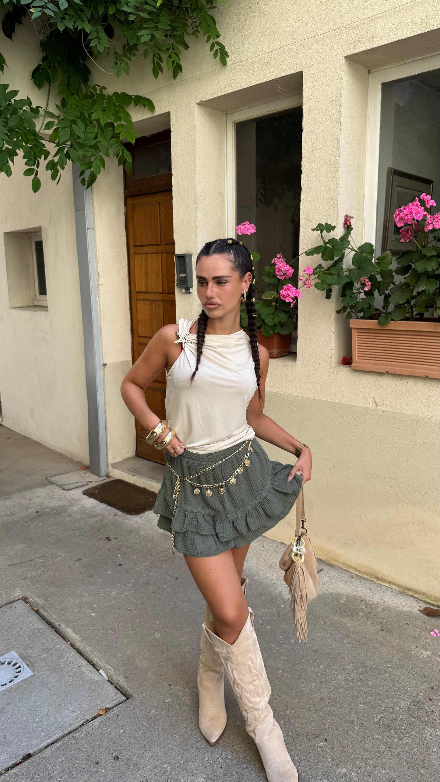 Jupe BEE Kaki🇮🇹