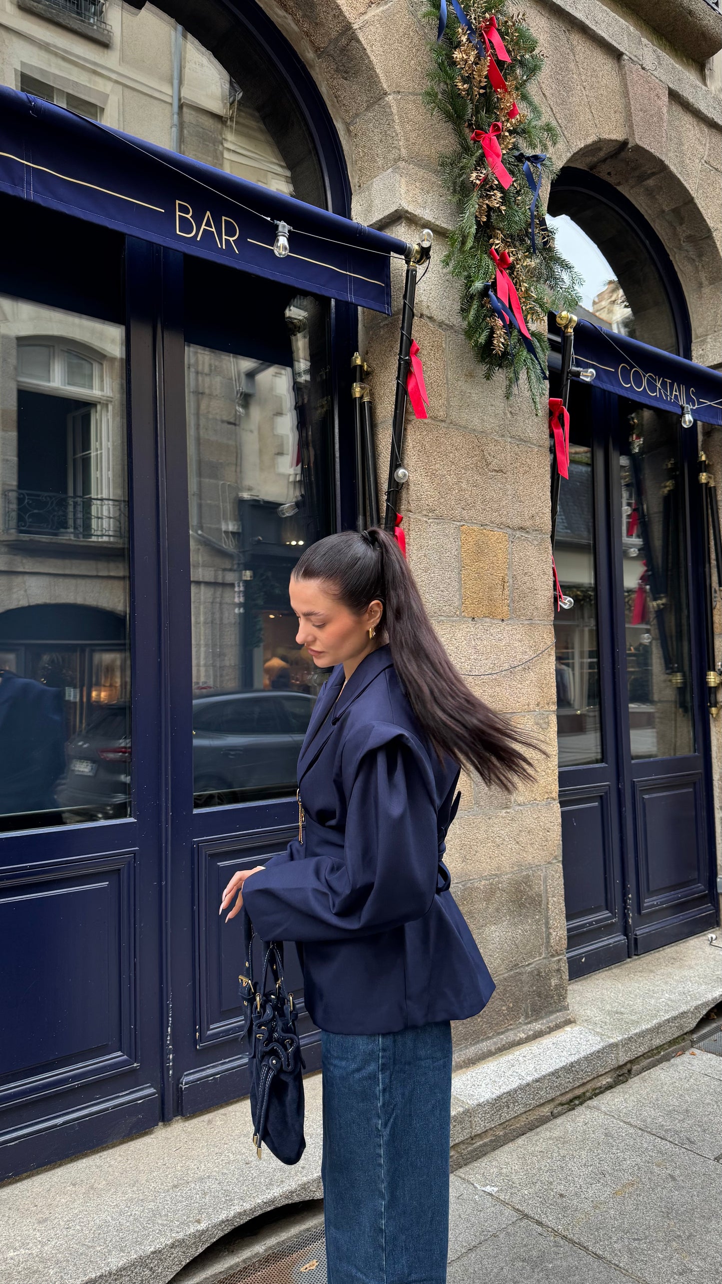 Blazer bleu marine LYSE