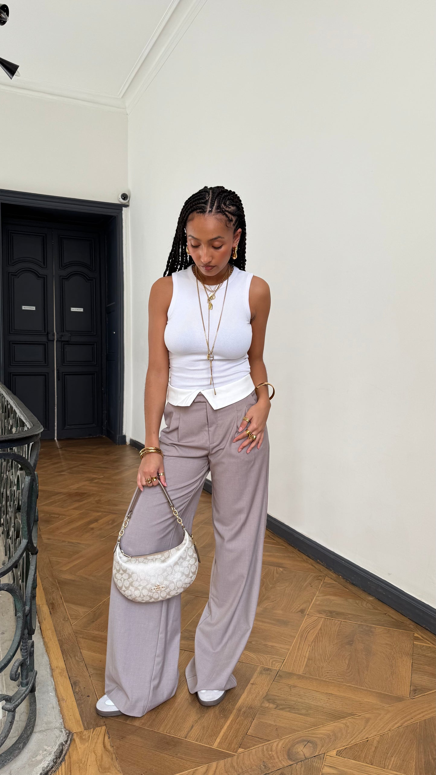 Pantalon tailleur BIRDY Beige