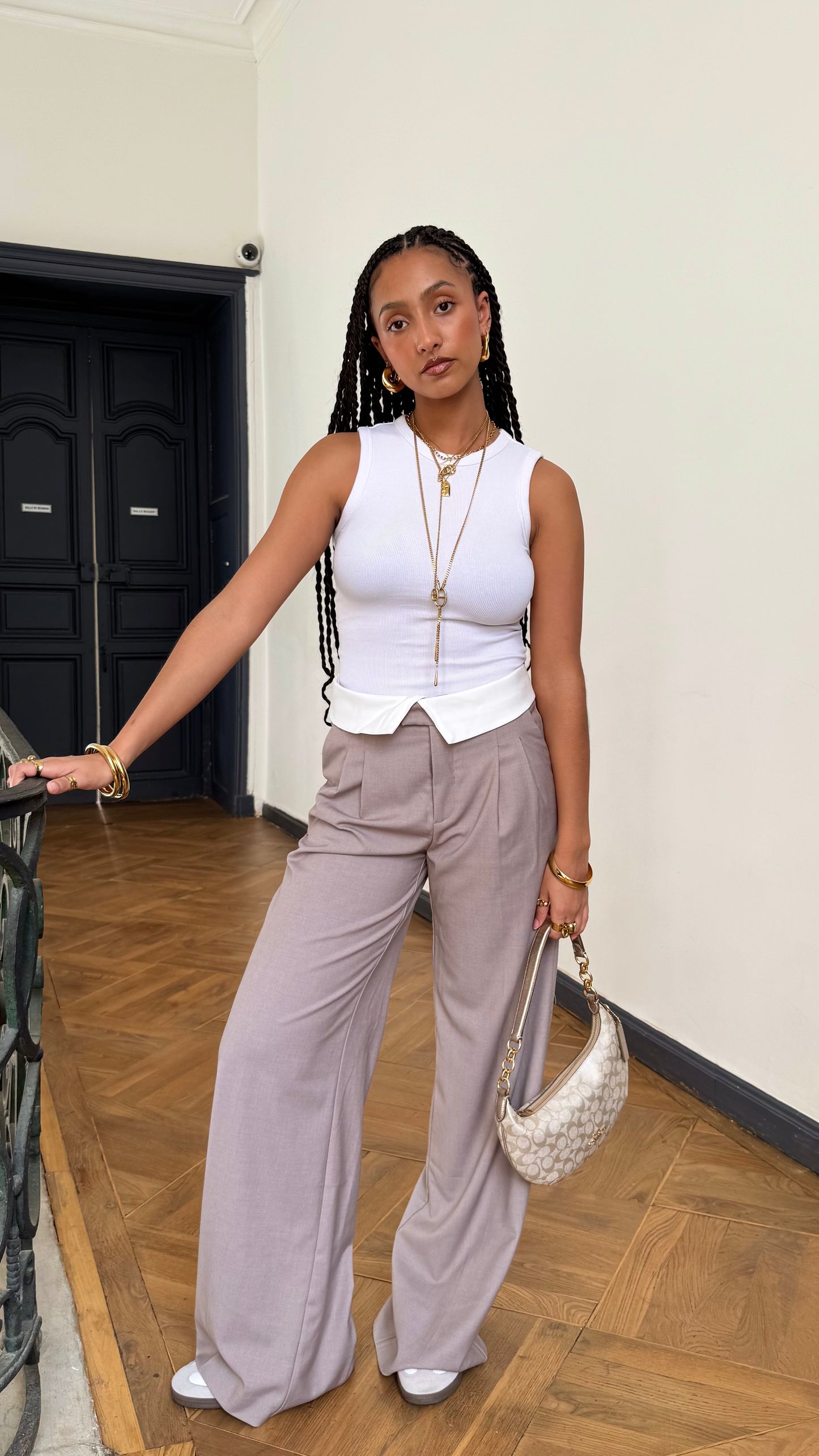 Pantalon tailleur BIRDY Beige