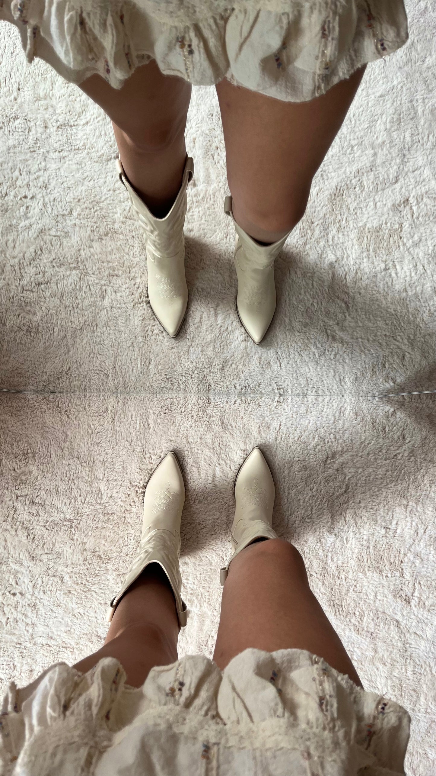 Santiags PARIS Crème