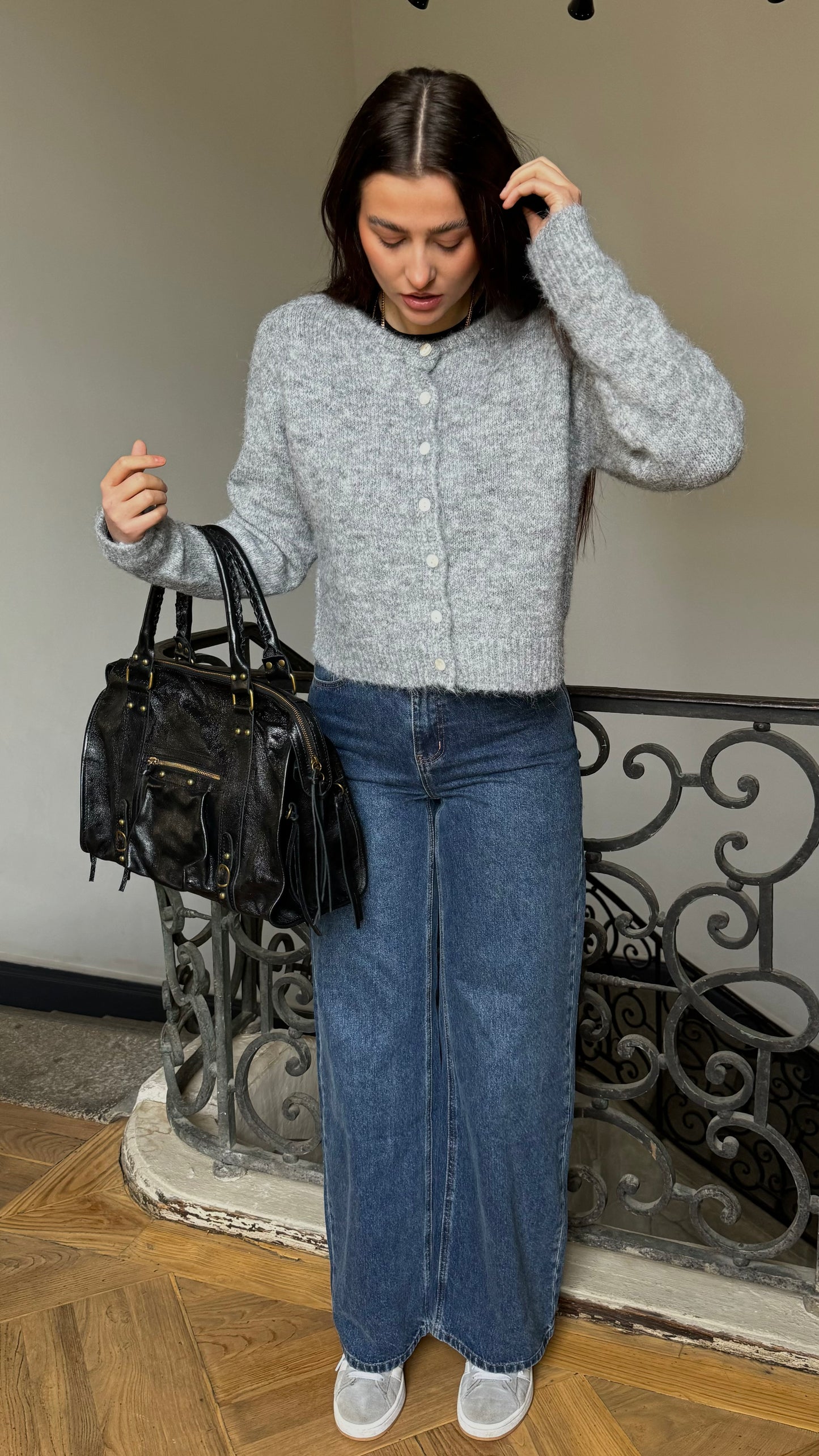 Cardigan DRAM Gris clair 🇮🇹