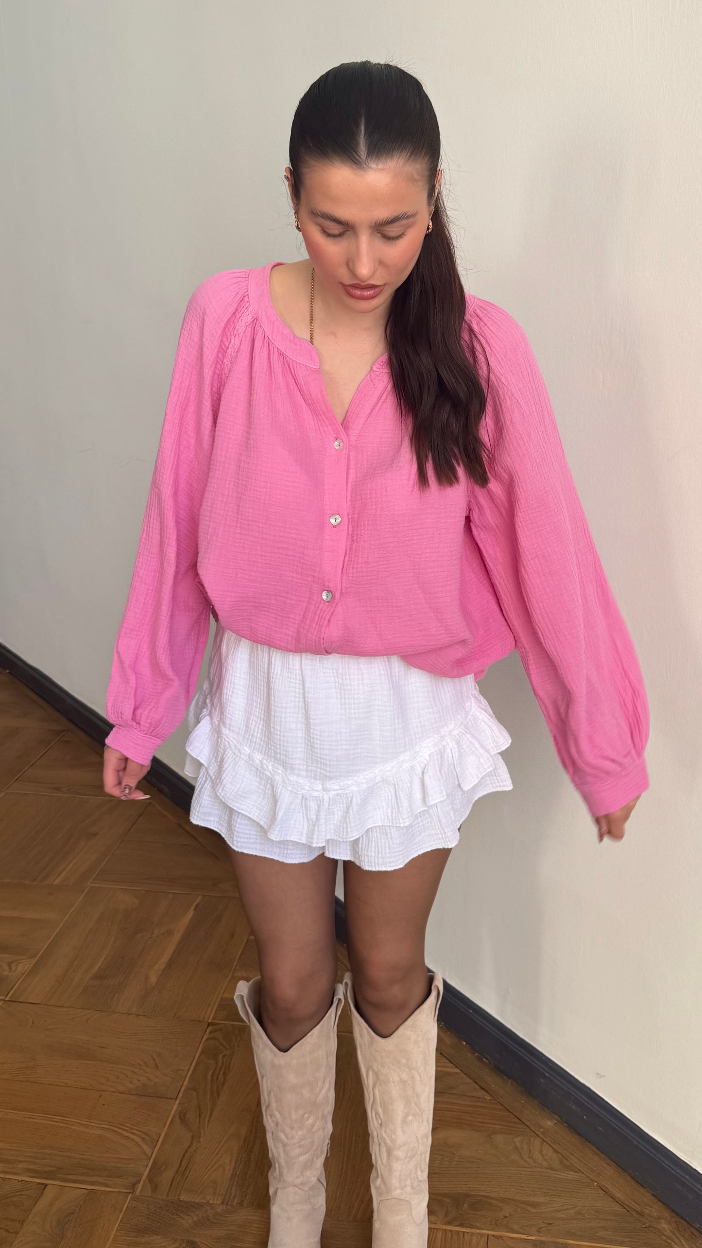 Chemise CREAMY Rose clair 🇮🇹