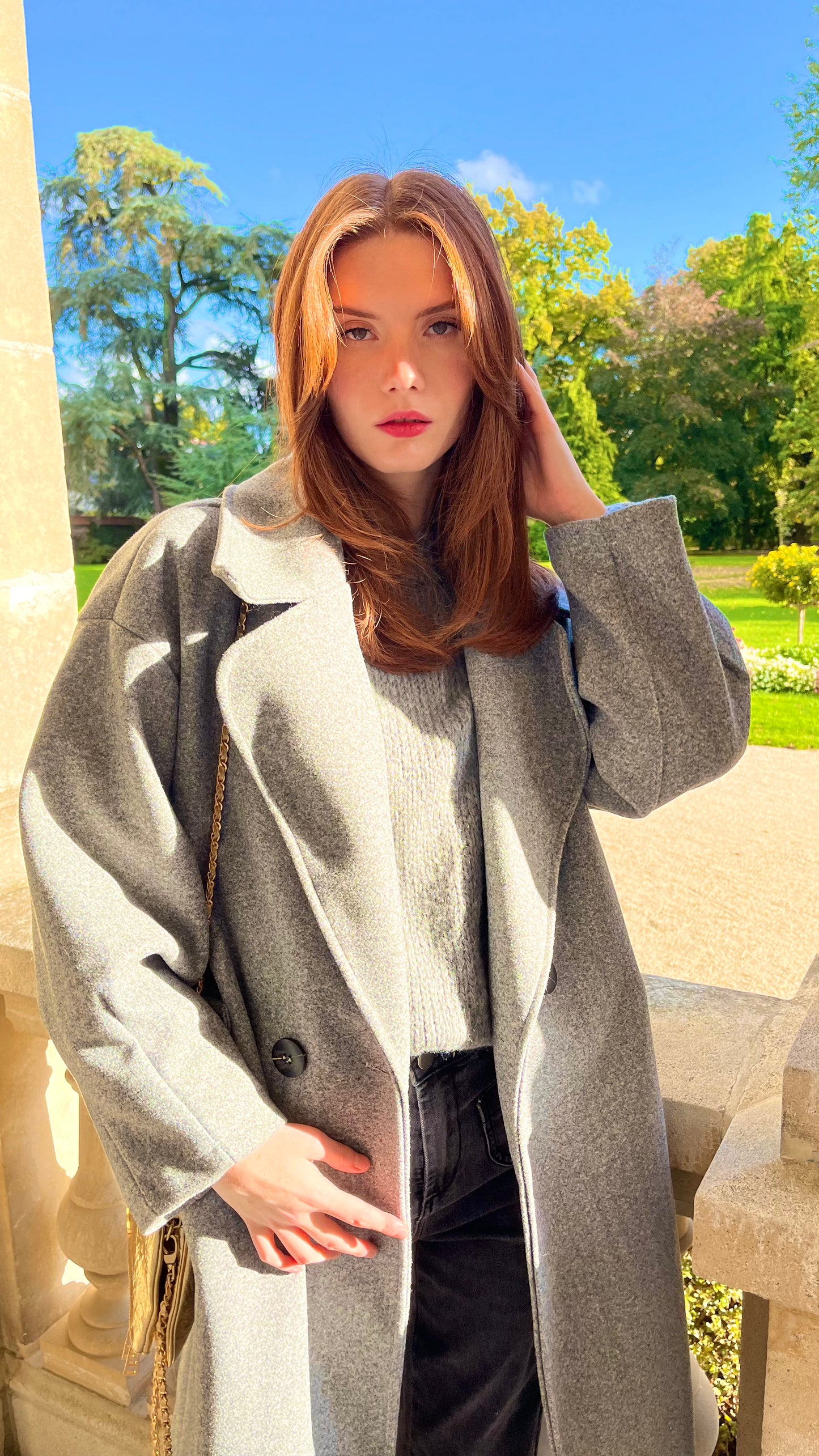 Manteau gris clair NORTH 🇫🇷