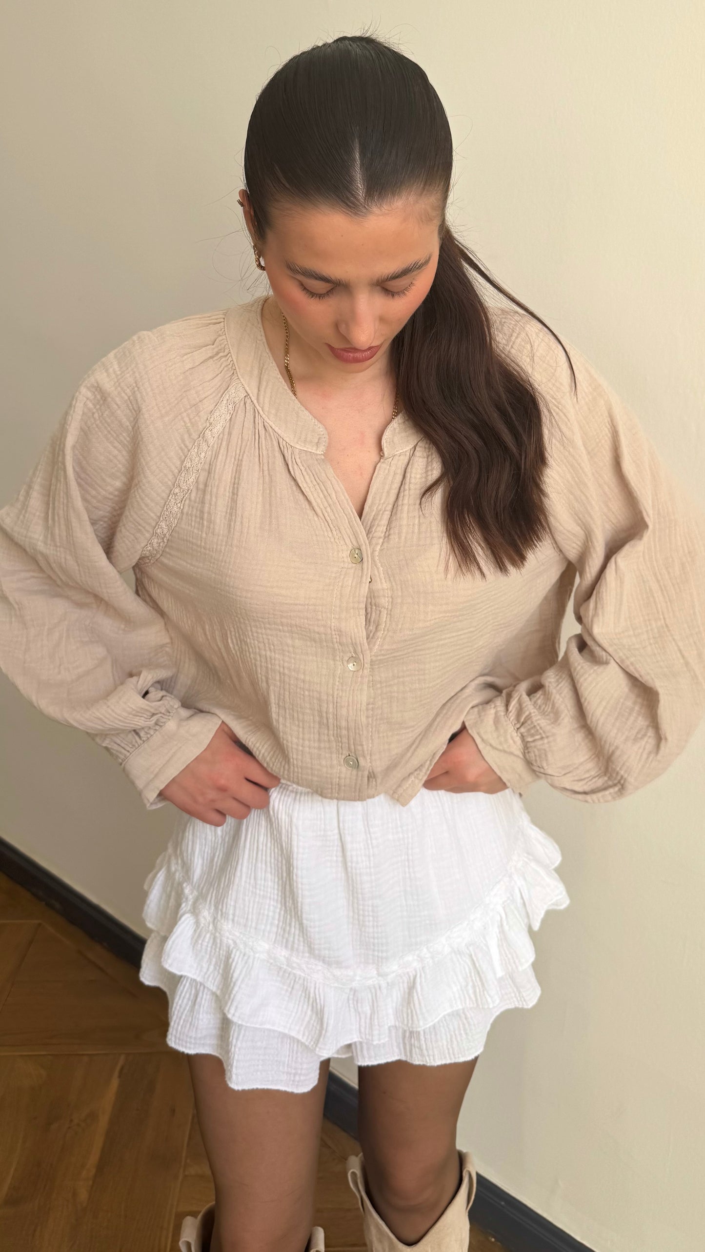 Chemise CREAMY Beige 🇮🇹