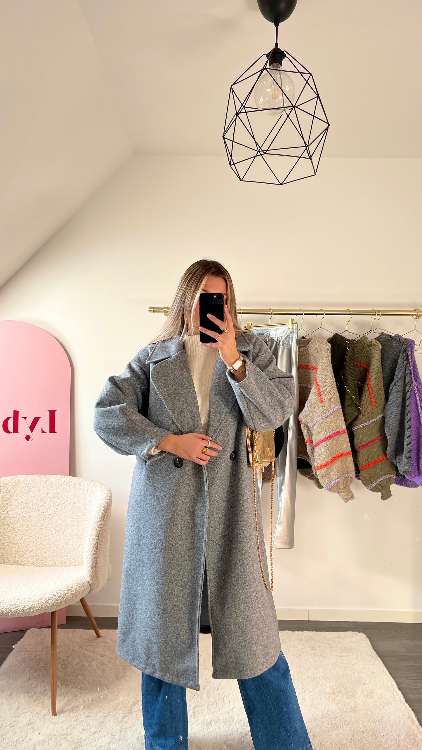 Manteau gris clair NORTH 🇫🇷