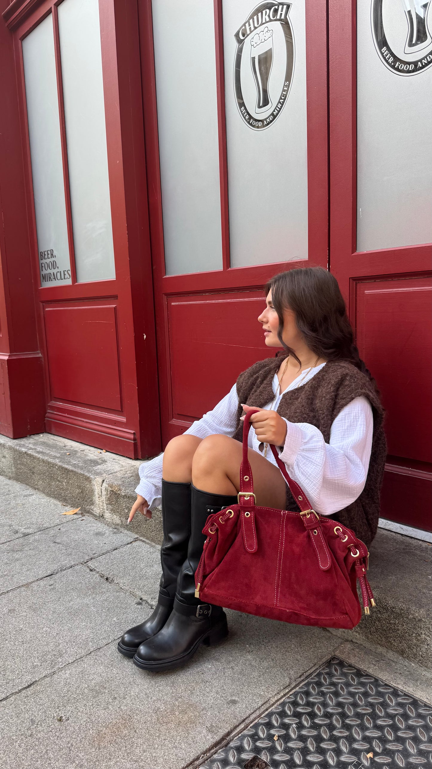 Sac GIGI XL Bordeaux / Prune