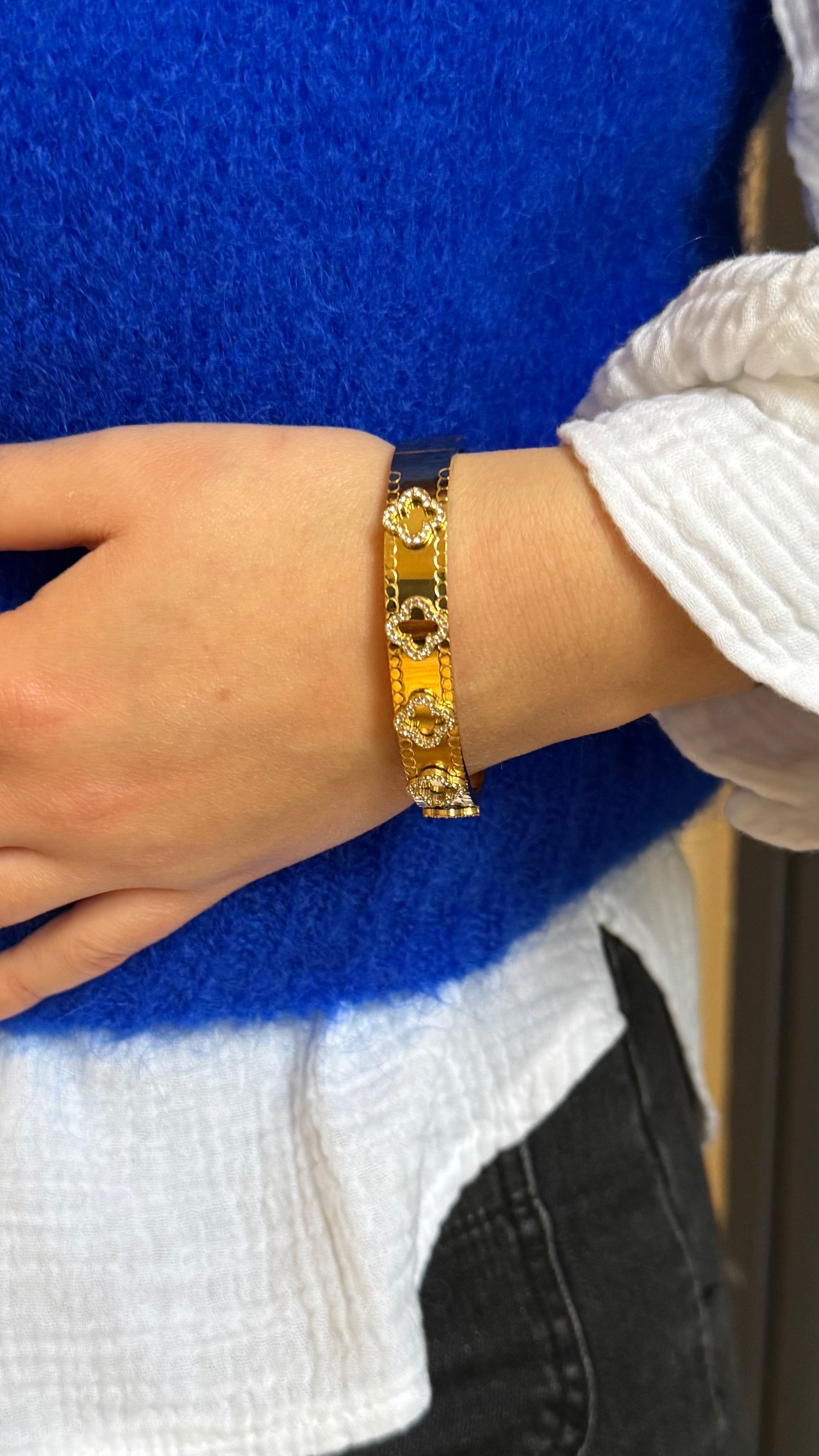 Bracelet TREFLE doré