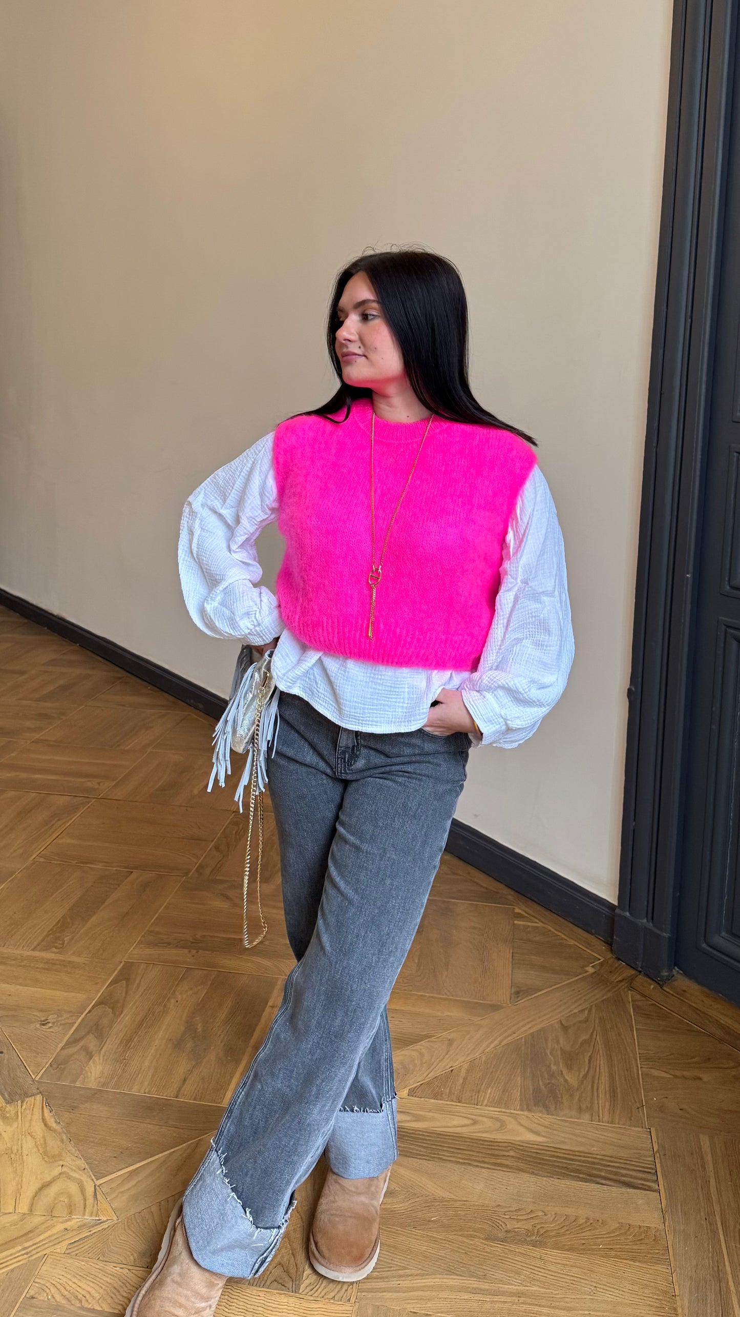 Pull ANGORA Fuchsia 🇮🇹