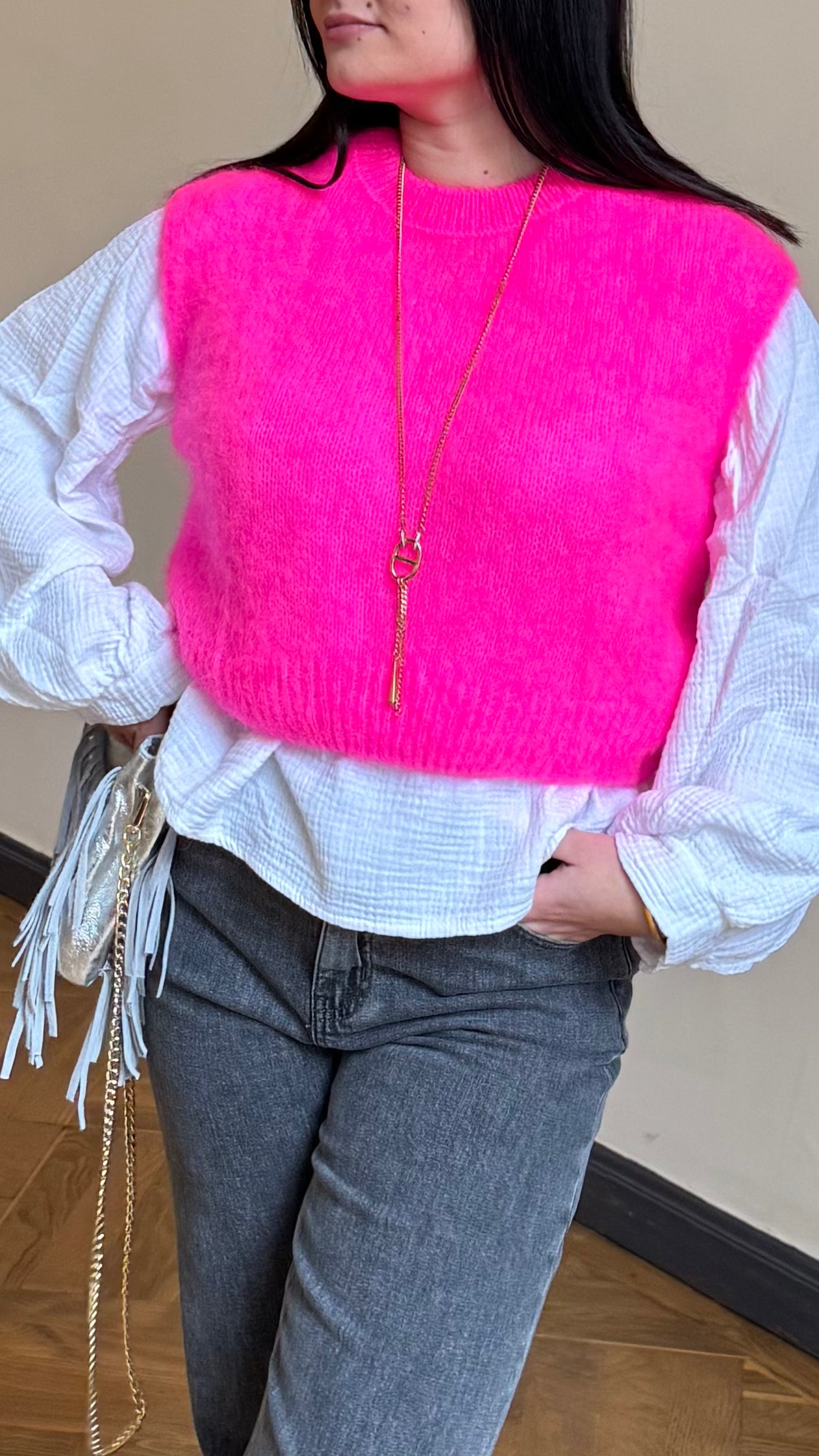 Pull ANGORA fushia