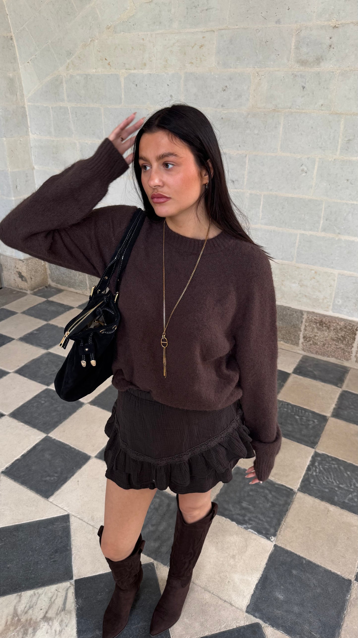 Pull MOKA Marron