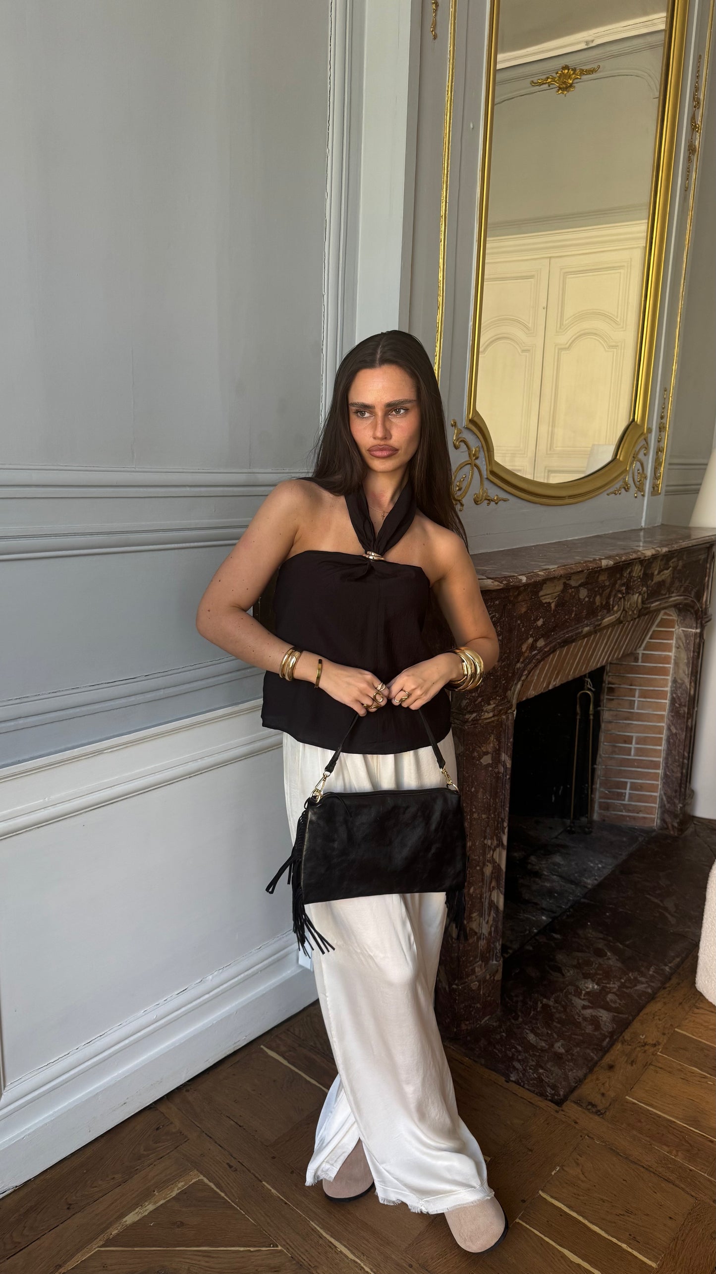 Top BIJOUX Noir