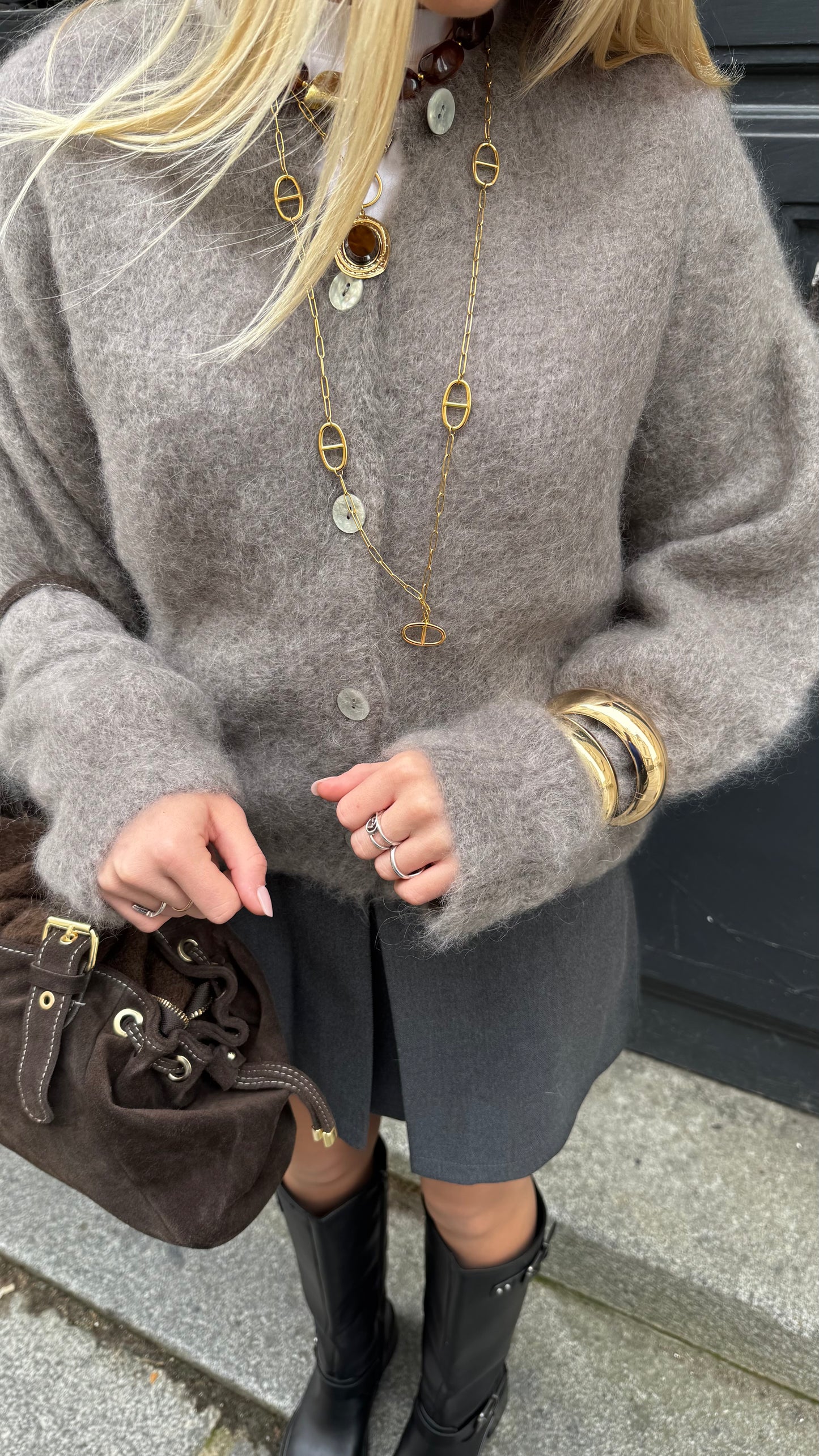 Cardigan AURORE taupe 🇮🇹