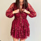 Robe Gabriella bordeaux